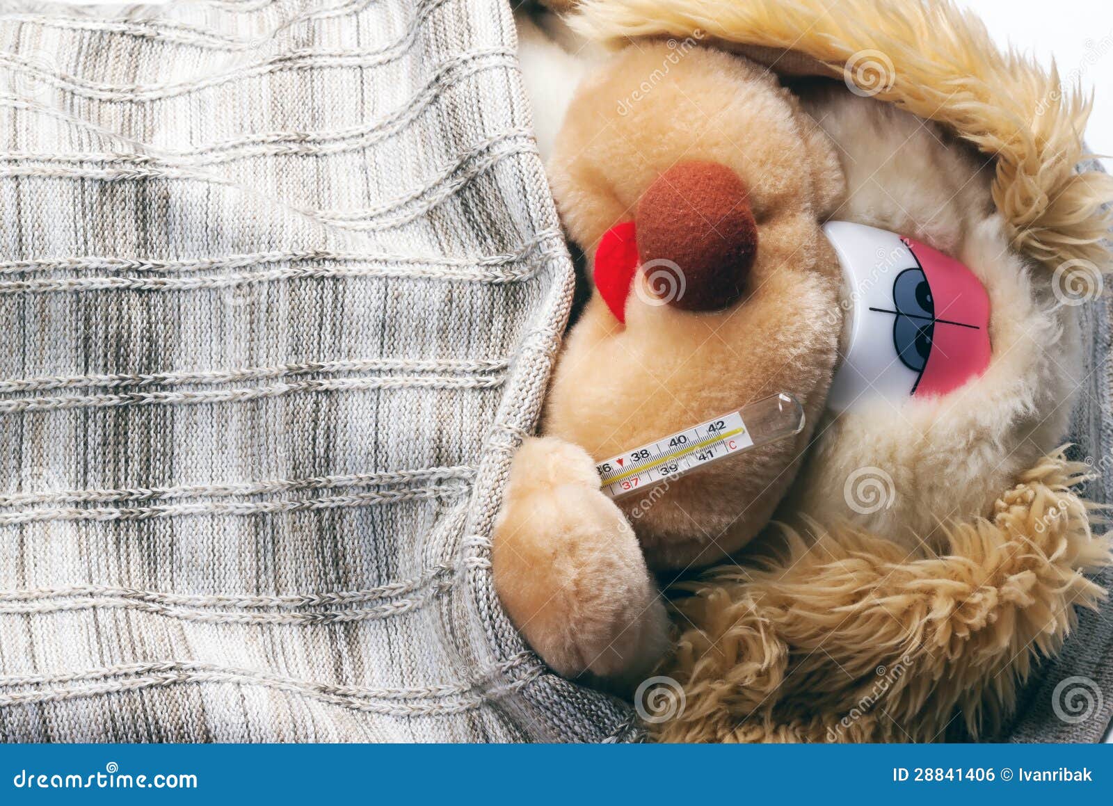 Toy dog is sick stock photo. Image of medicine, treatment 28841406