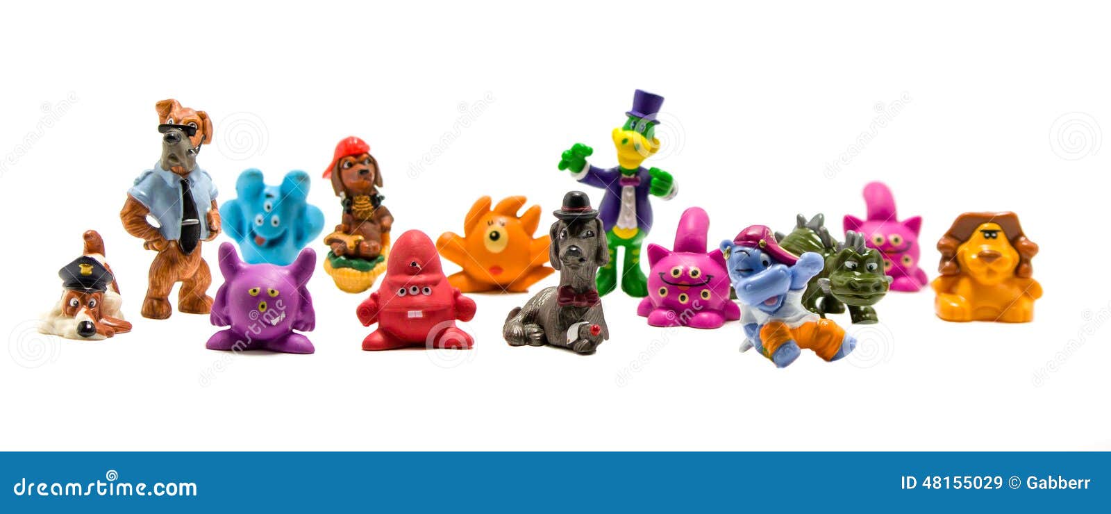 Dinosaur Figurines Made With Plastic Constructor Block Kit Toys Stock