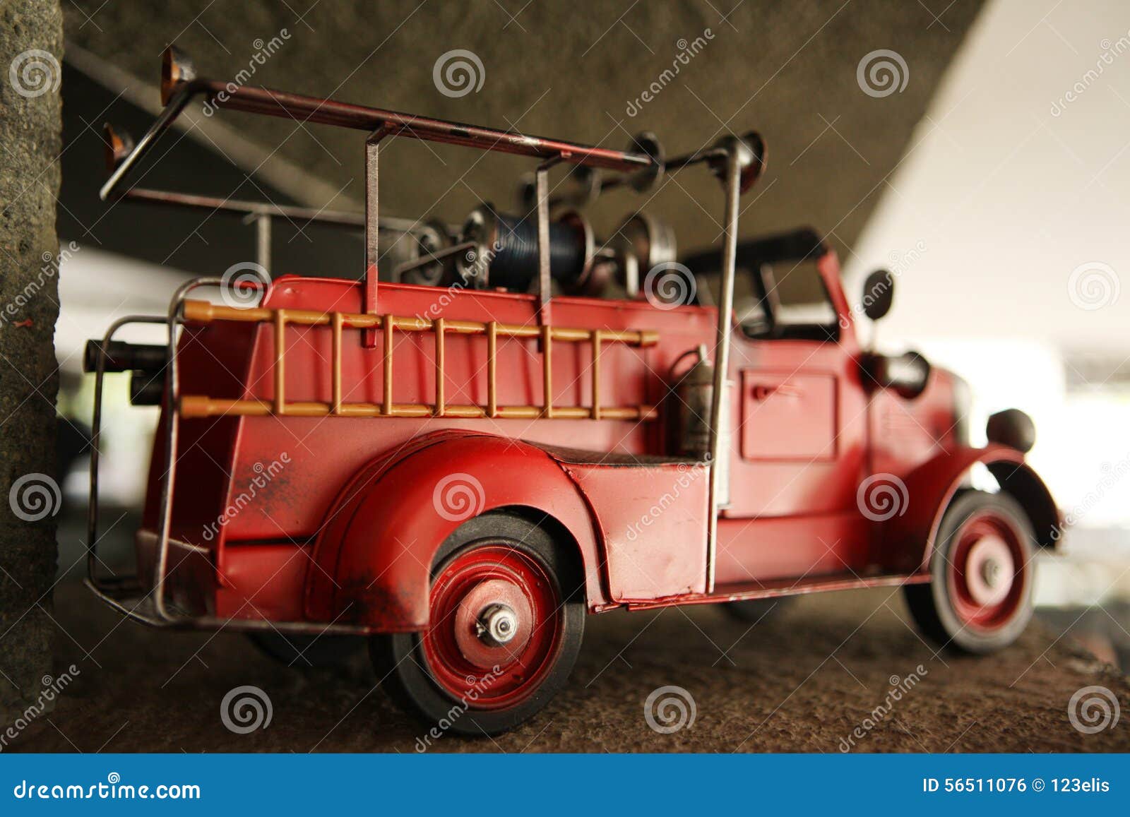 Toy Fire Truck stock photo. Image of department, child - 56511076