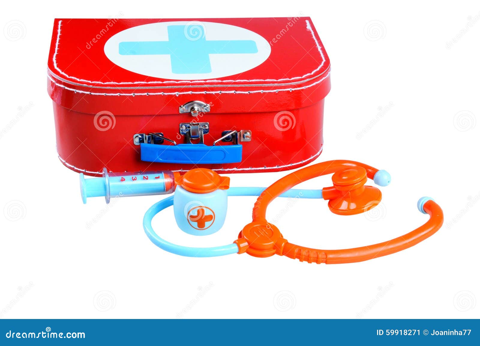 Toy First aid kit stock image. Image of illness, help 59918271