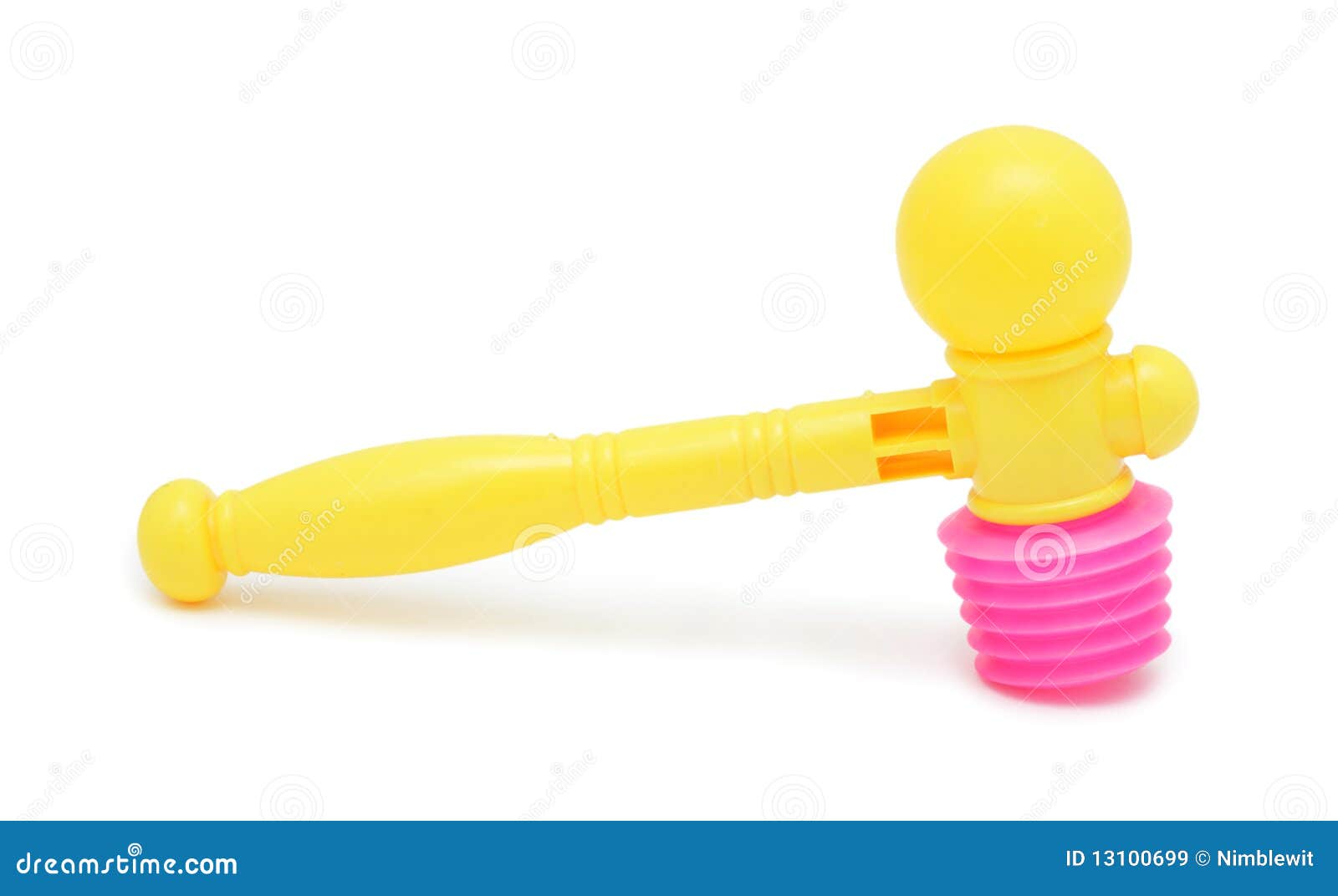 Toy hammer , isolated stock image. Image of white, isolated 13100699