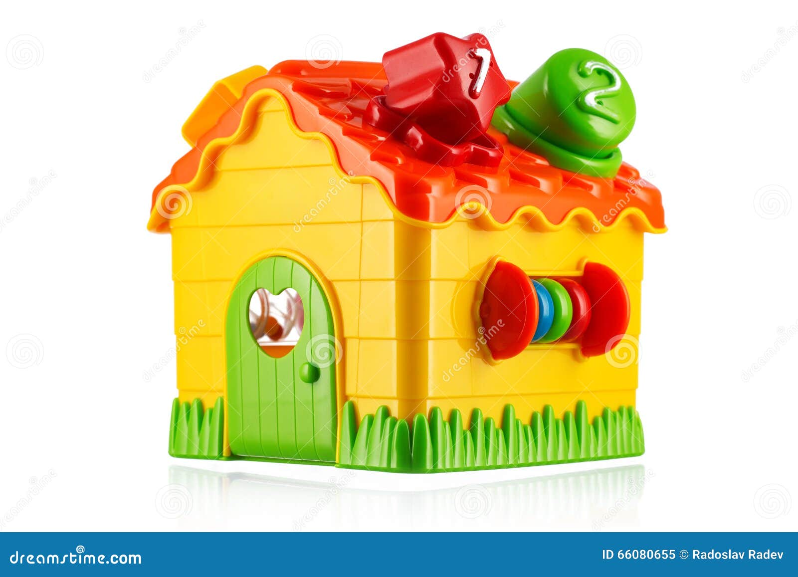 Toy House Isolated On White. Stock Image Image of home, family 66080655
