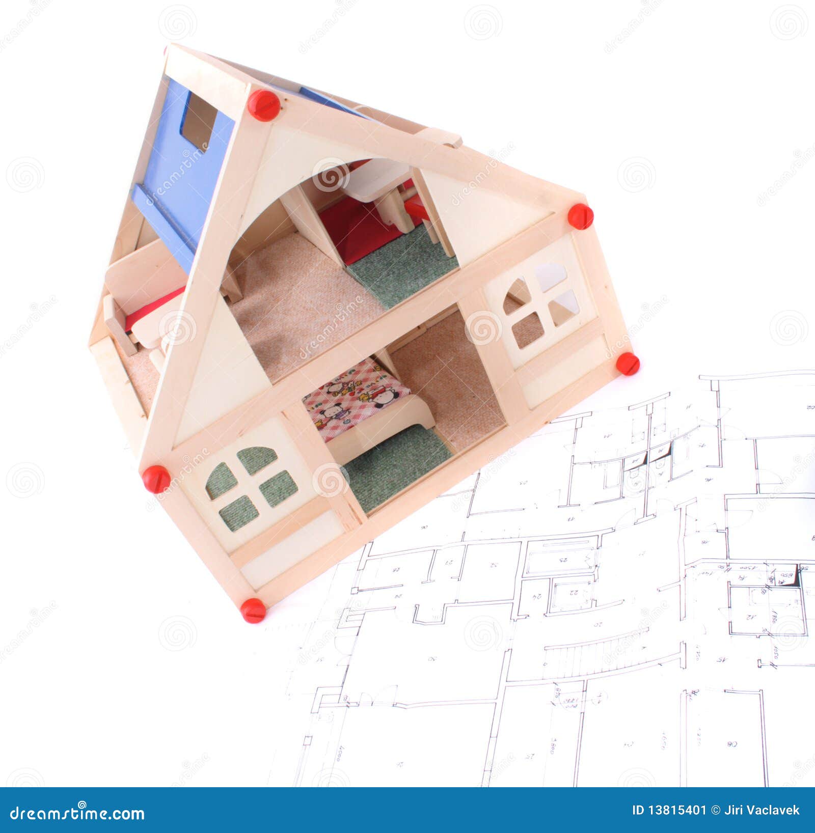 Toy house and plans stock image. Image of rates, child 13815401