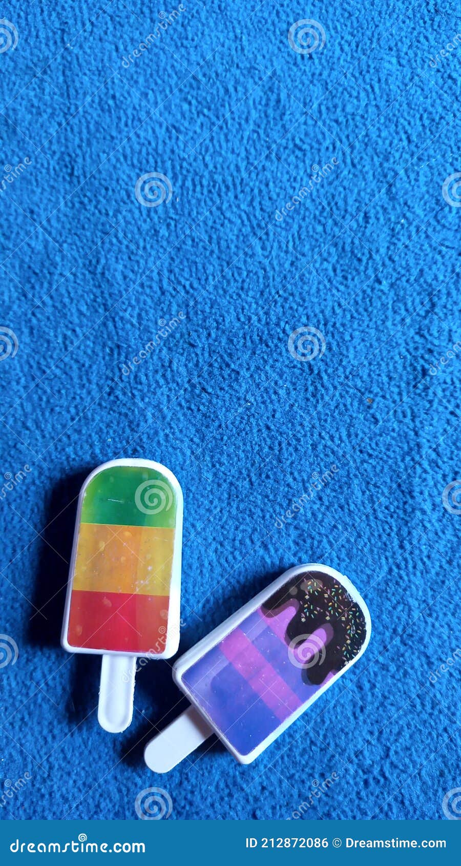 Toy Ice Cream Blue and Rainbow Stock Photo Image of rainbow, toyice 212872086