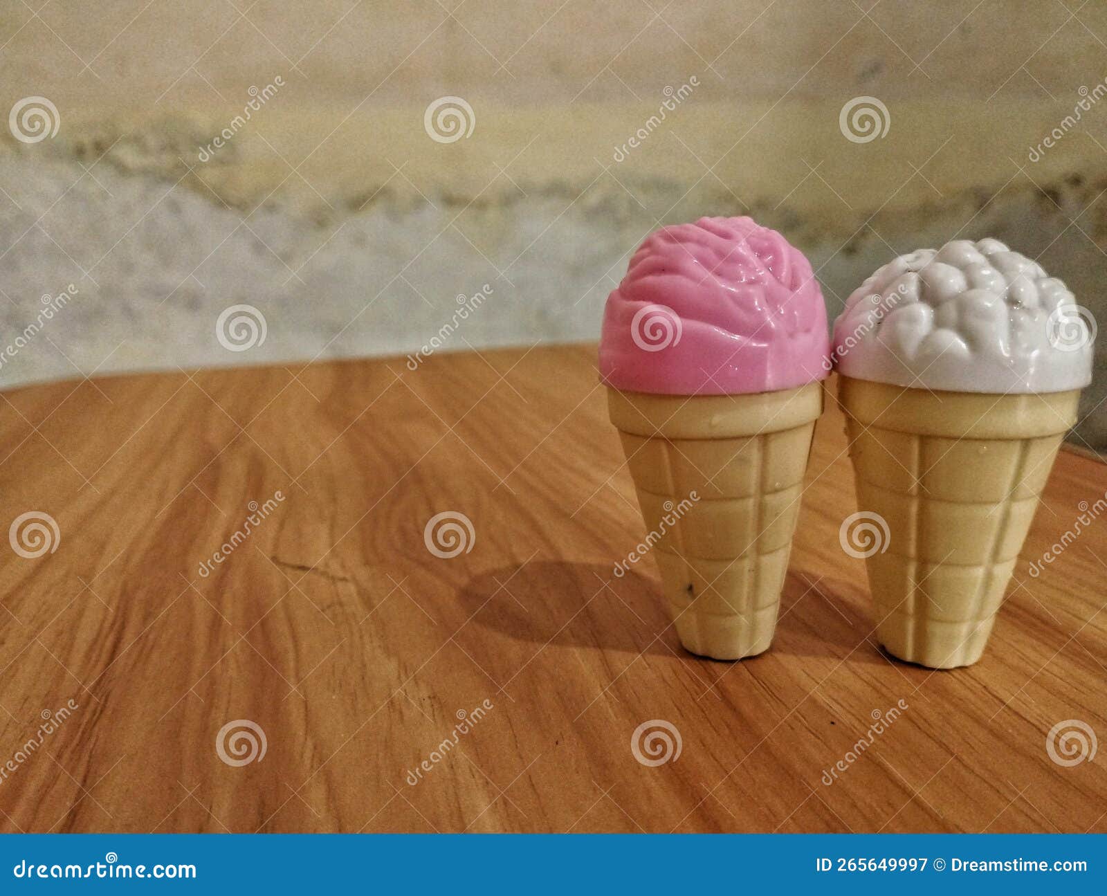 Toy Ice Cream Made of Plastic for Children Stock Image Image of food