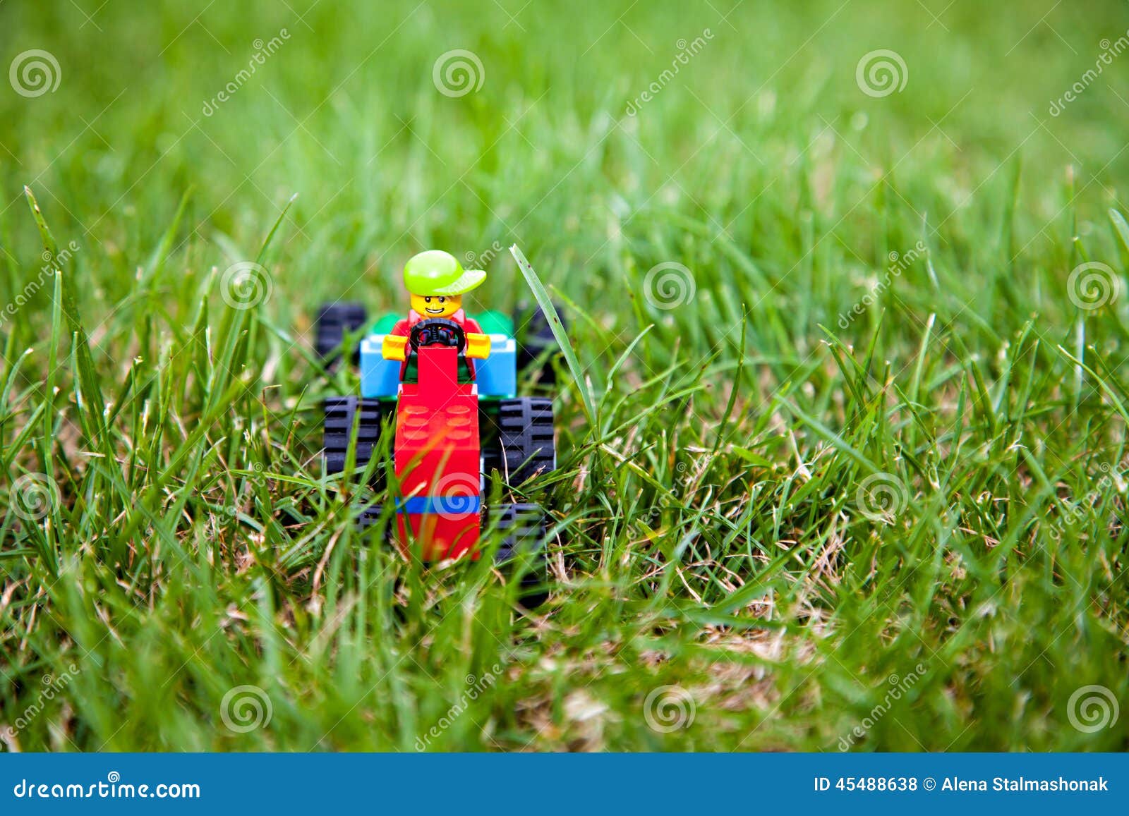 The Toy Lego Tractor with Lego Driver Editorial Stock Photo Image of
