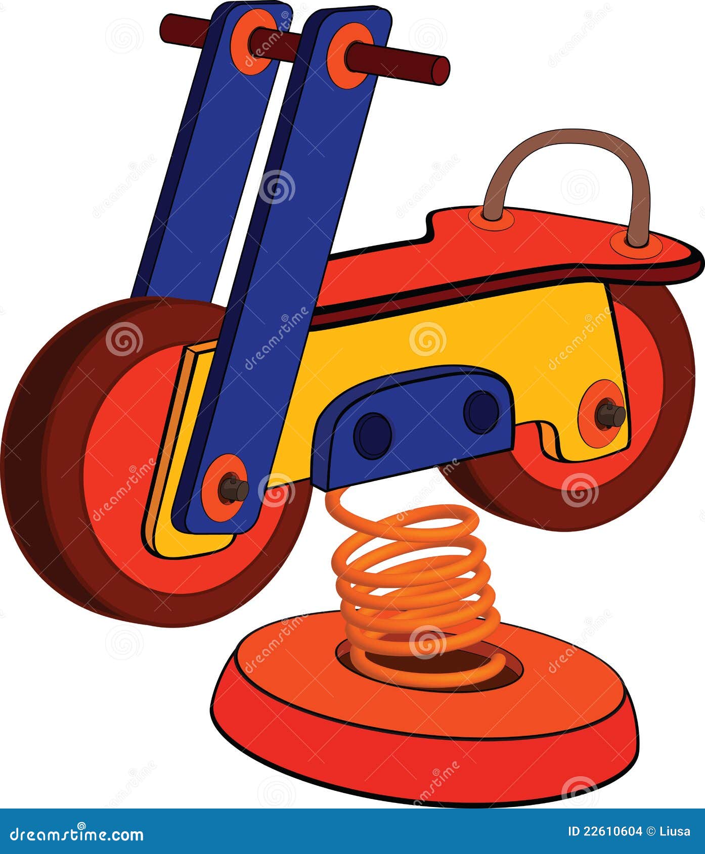 Toy motorcycle. Cartoon stock vector. Illustration of motorcycle 22610604