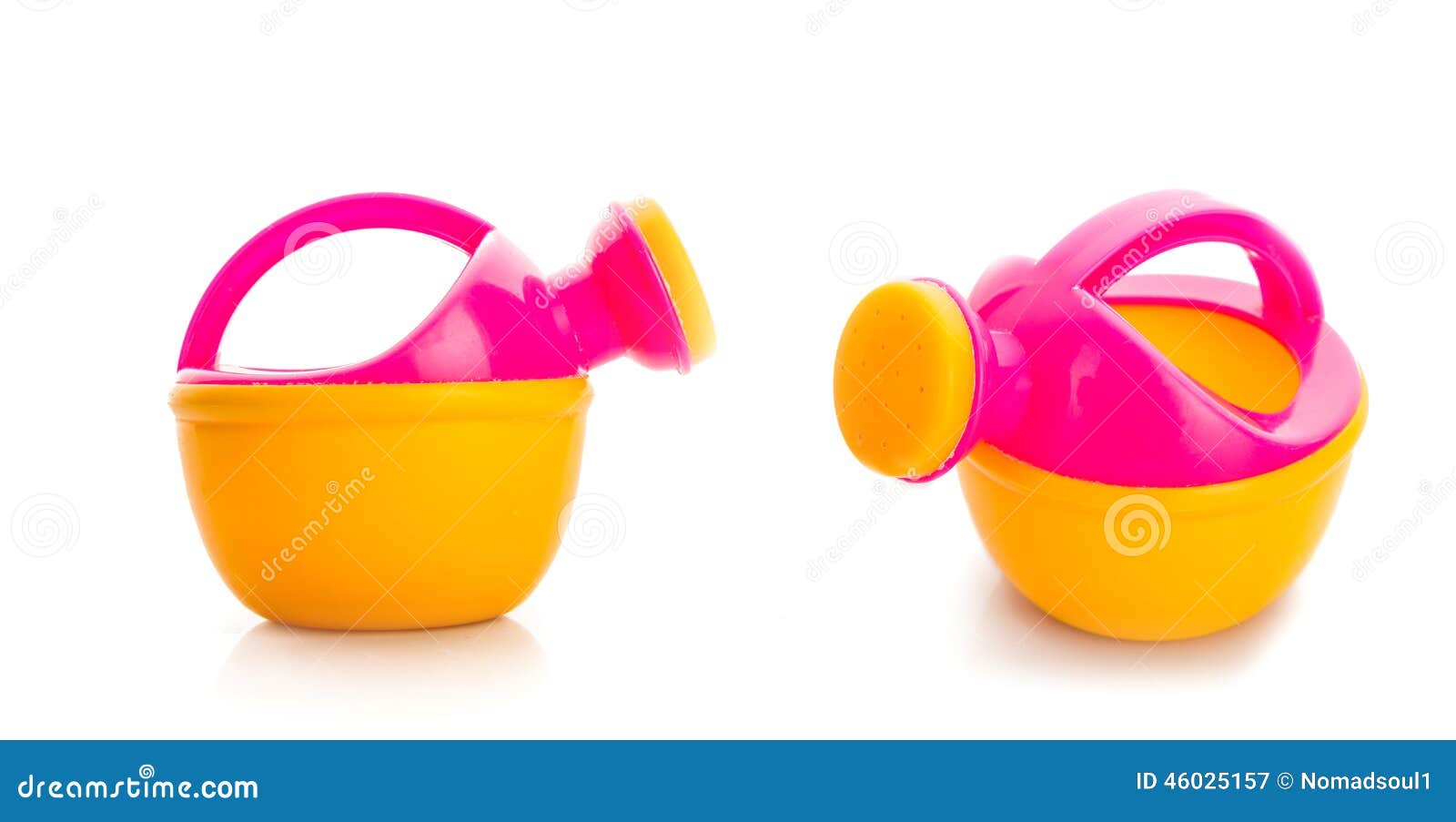 Toy plastic watering can stock image. Image of agriculture 46025157
