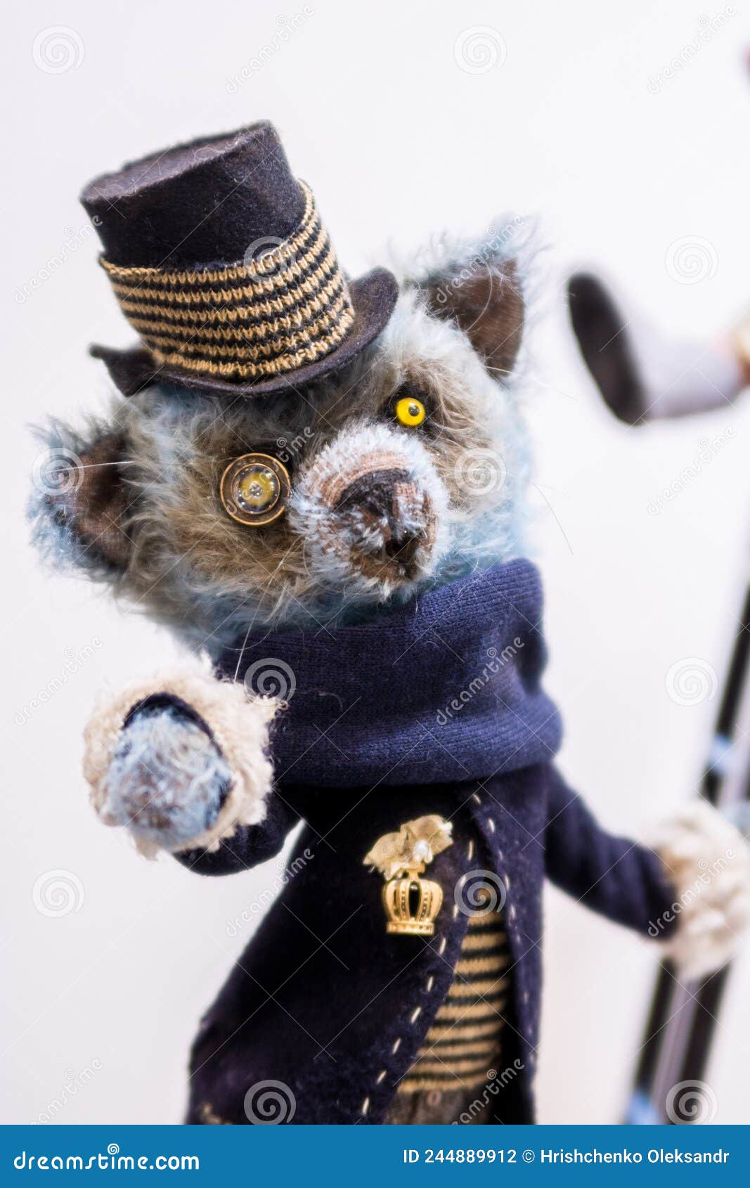 Toy Raccoon in a Hat and Jacket Stock Photo Image of scarf, colorful