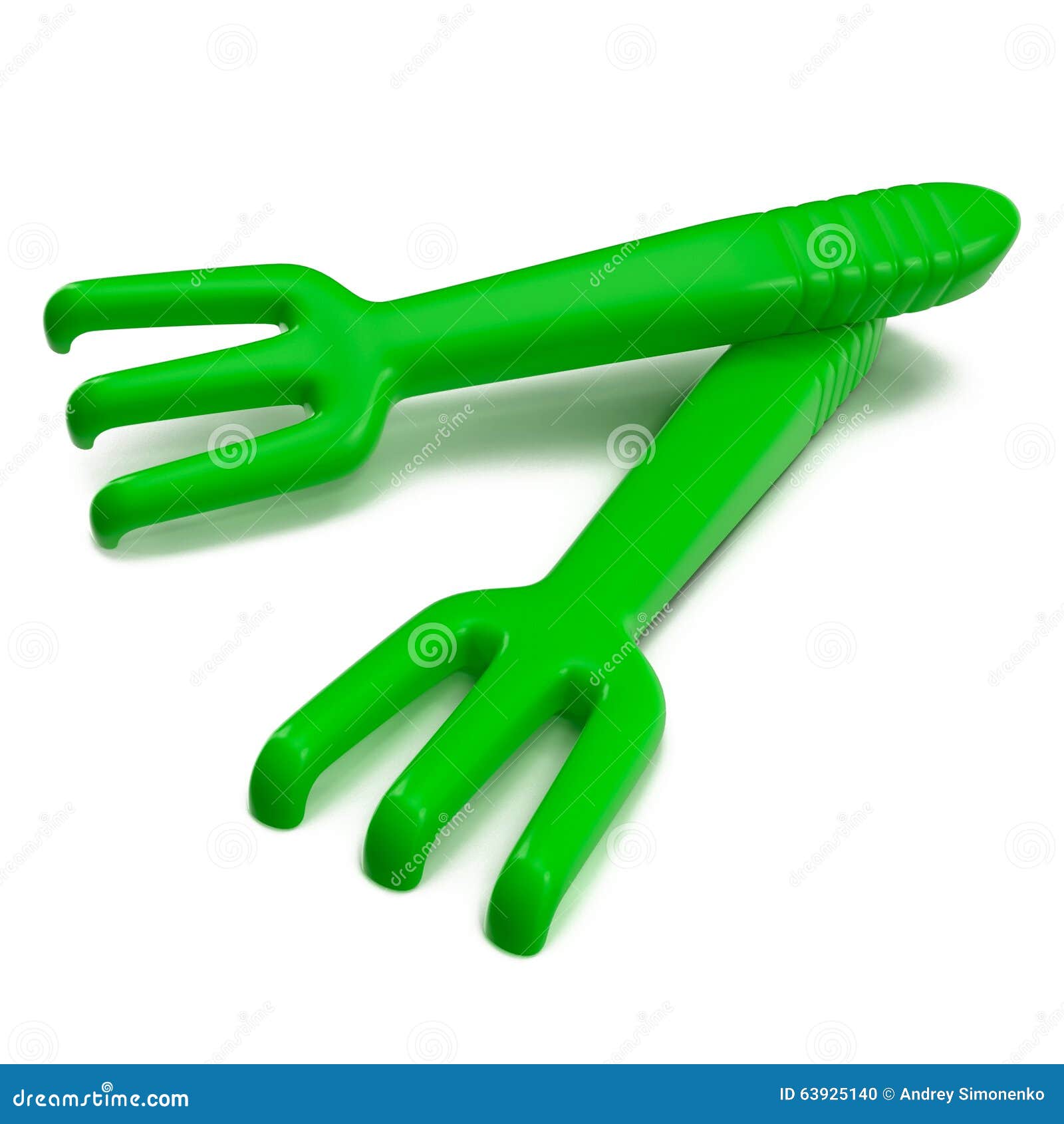 Toy Rake 3d model stock illustration. Illustration of green - 63925140