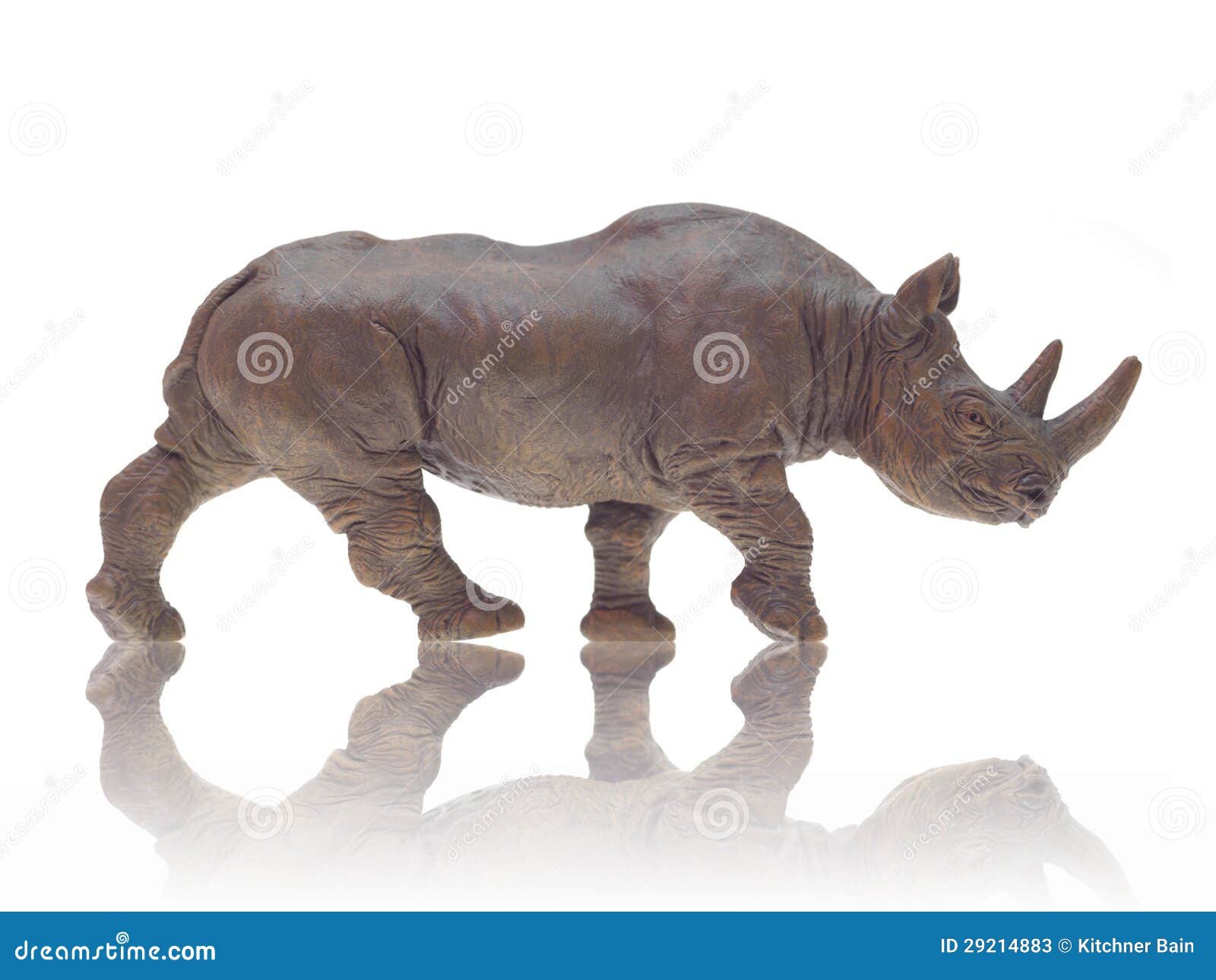 Toy Rhino stock image. Image of statuette, manualidad 29214883