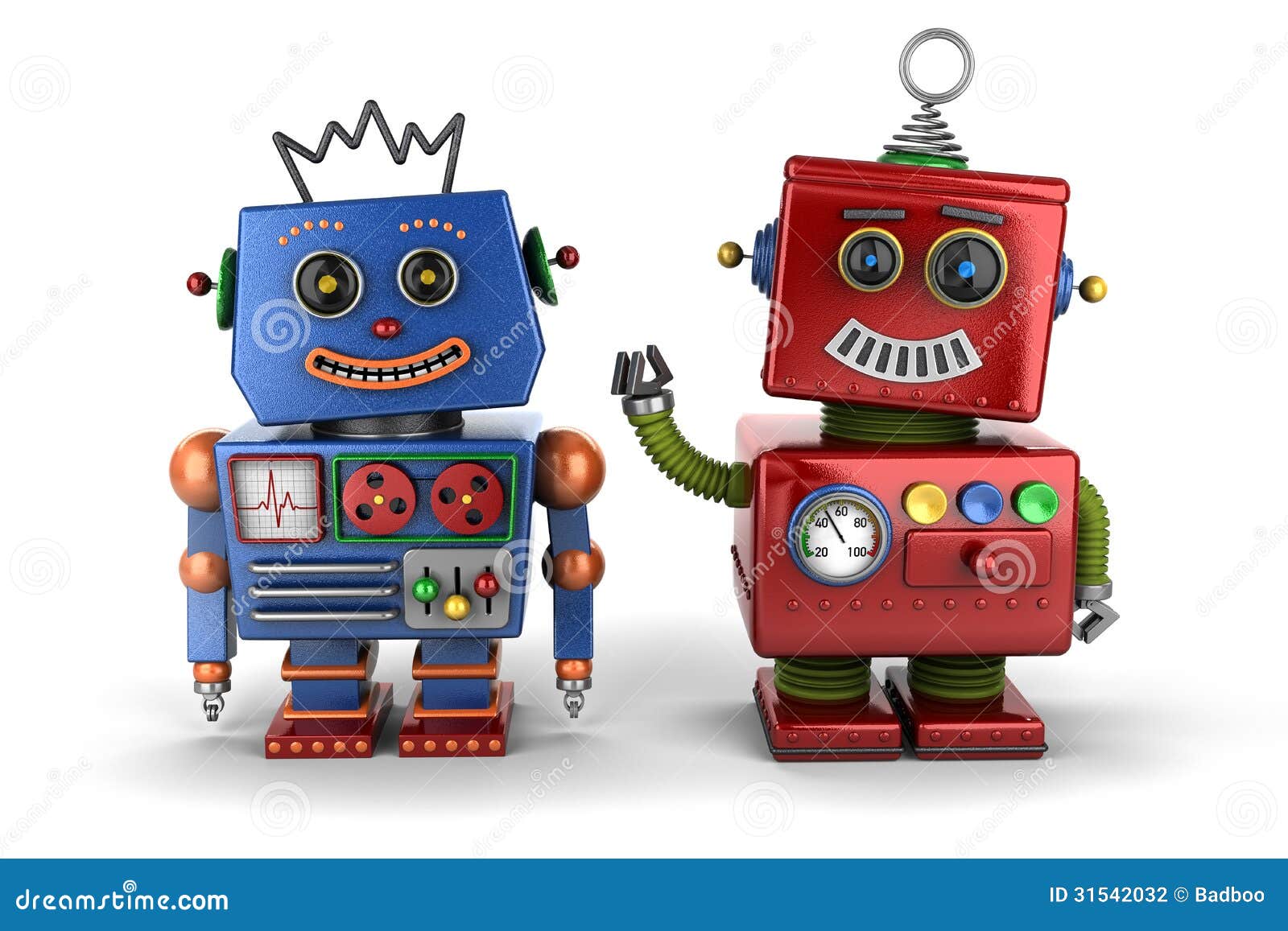 Verlichten wedstrijd Slapen Toy robot buddies stock illustration. Illustration of play - 31542032