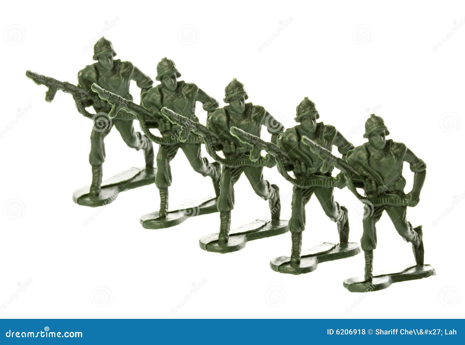 Toy Soldiers Isolated stock photo. Image of green, forces 6206918