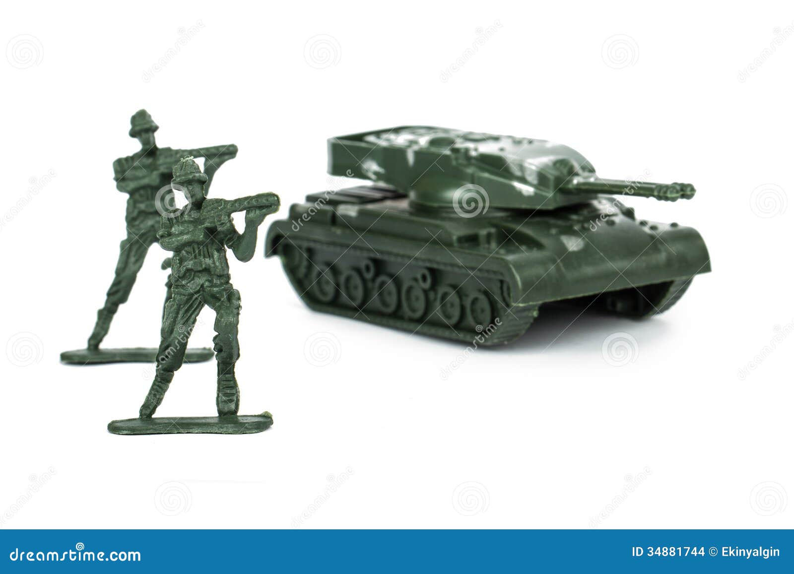 Toy Tank Et Soldats Miniatures Photo stock Image du trains, conflit