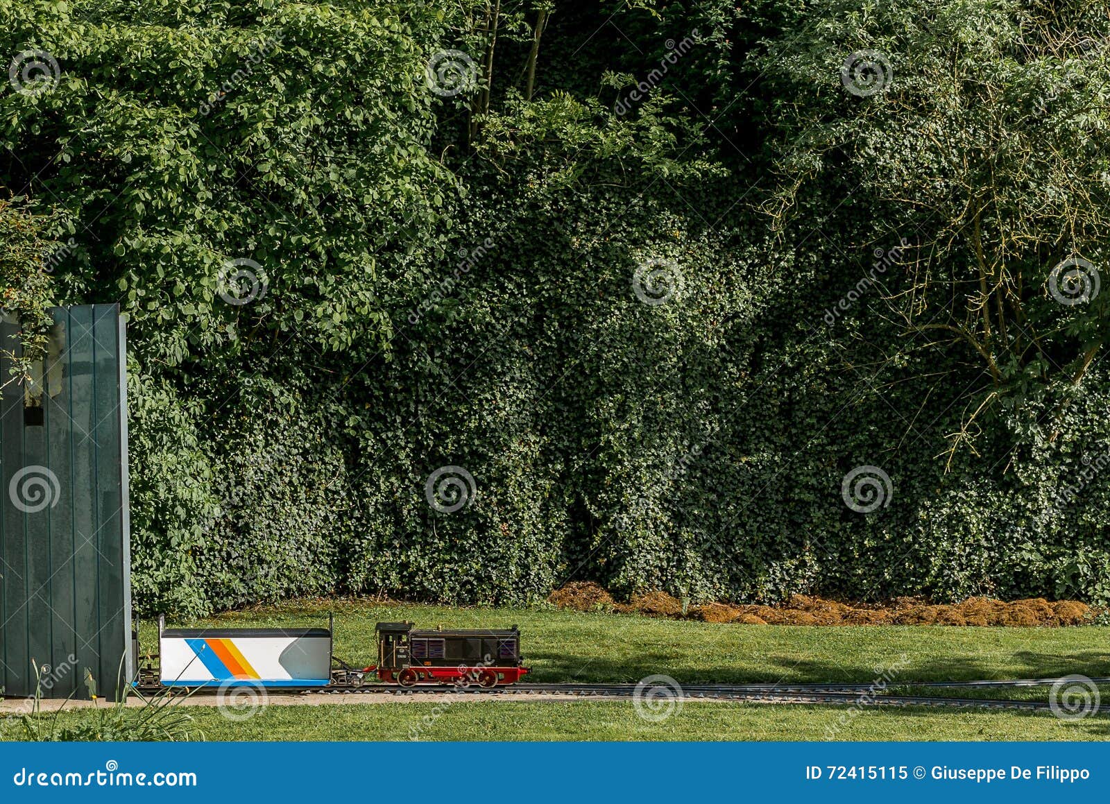 Toy Train in a Park in Luxembourg City Stock Image Image of metal