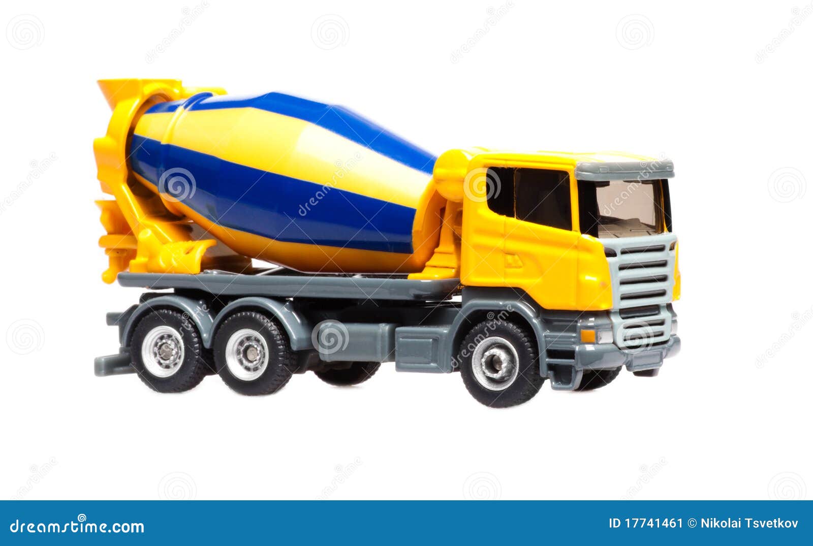Toy truck concrete mixer stock image. Image of vehicle 17741461