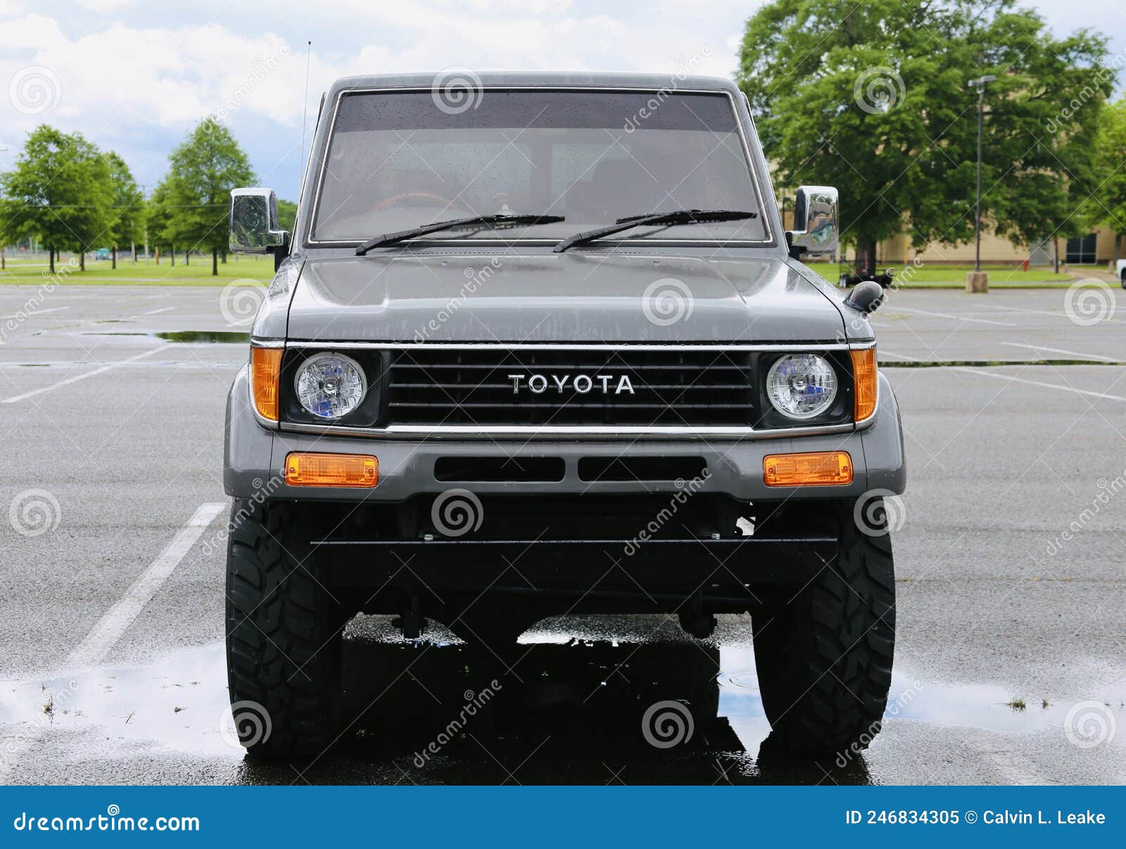 Toyota Land Cruiser Prado Front View Editorial Image - Image of