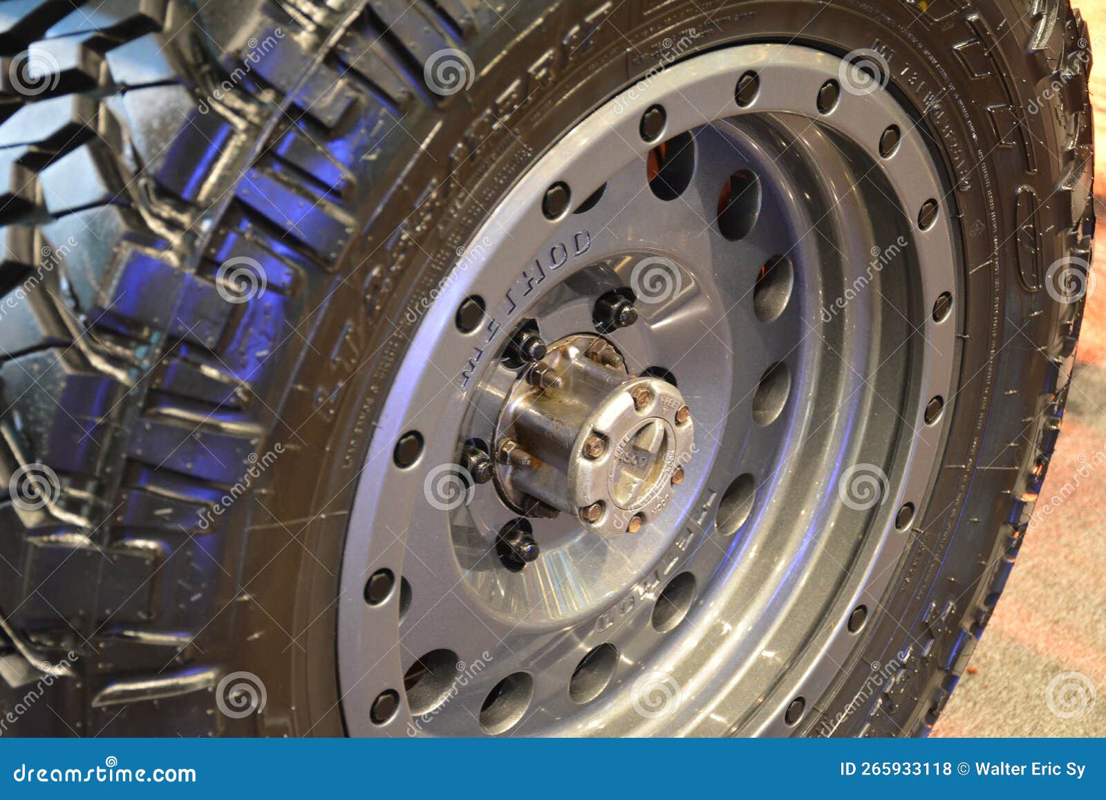 Toyota Land Cruiser Wheel at Concept One Offroad Rigs Display in Quezon