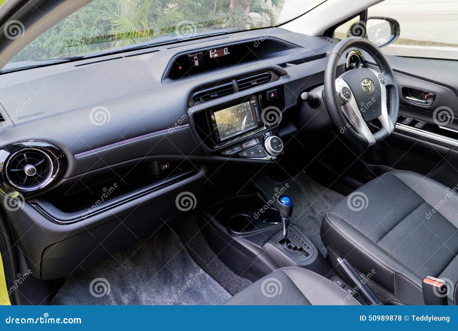 Toyota Prius C 2015 Interior Editorial Stock Photo Image