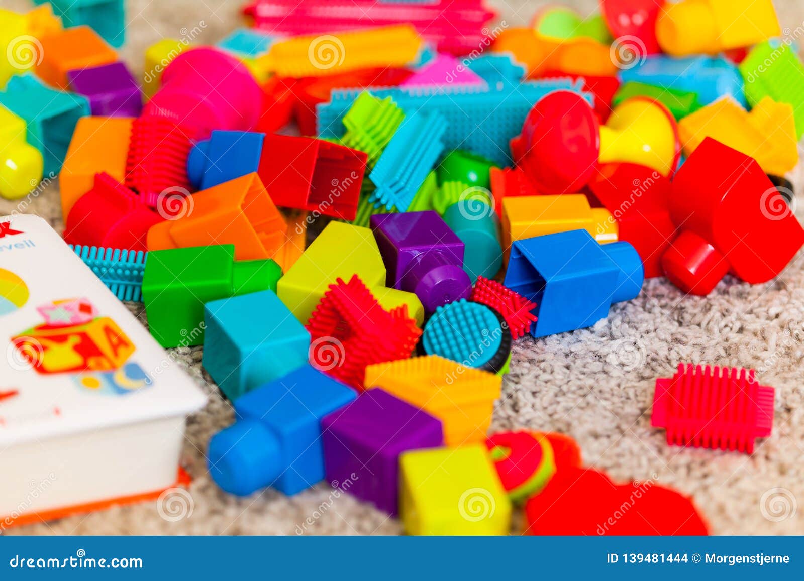 Toys Big Lego Megablock Different Colors on Carpet Stock Photo - Image of  color, construction: 139481444