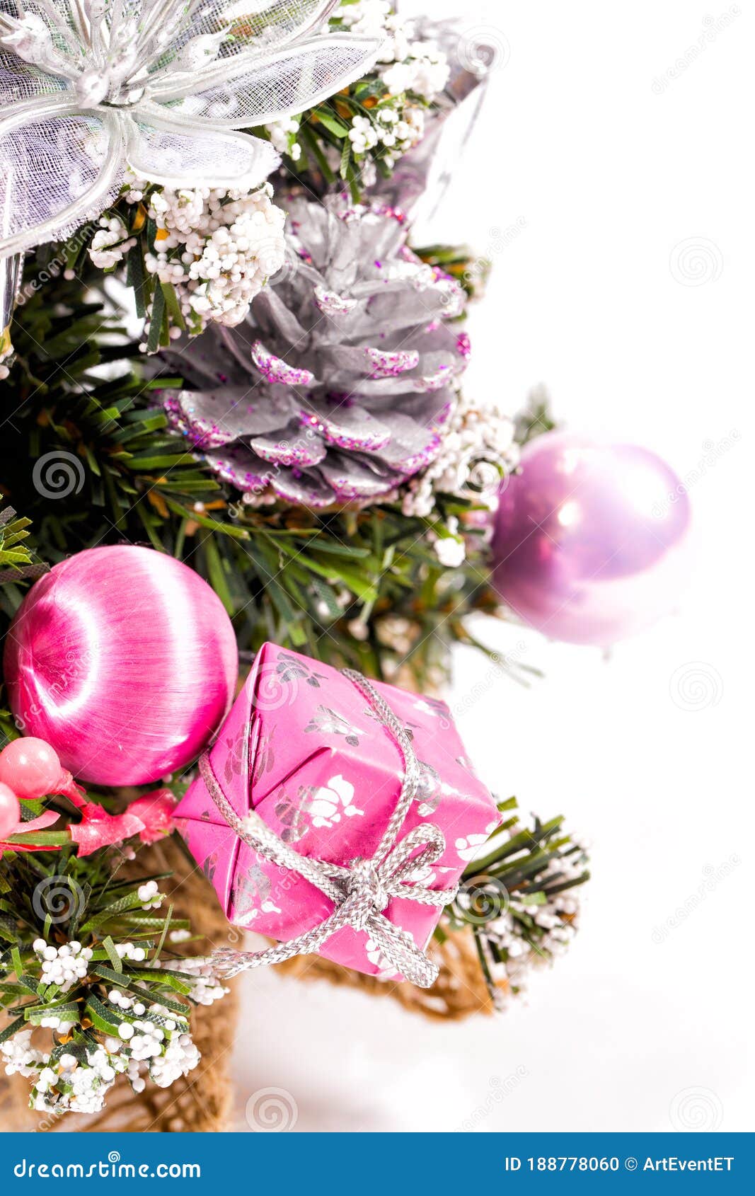 Toys and Decorative Box on Christmas Tree Stock Photo Image of jolly