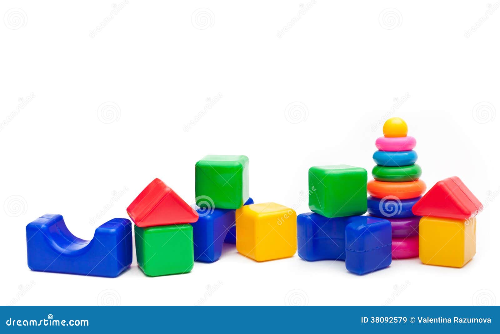 toys  on white background.