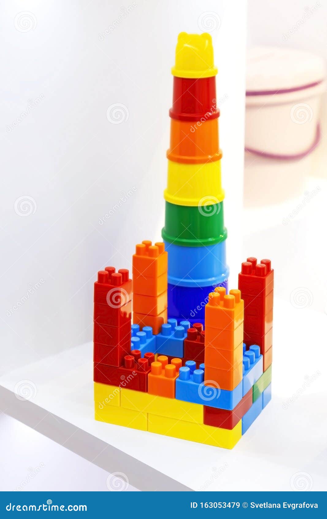 pyramid building blocks toys