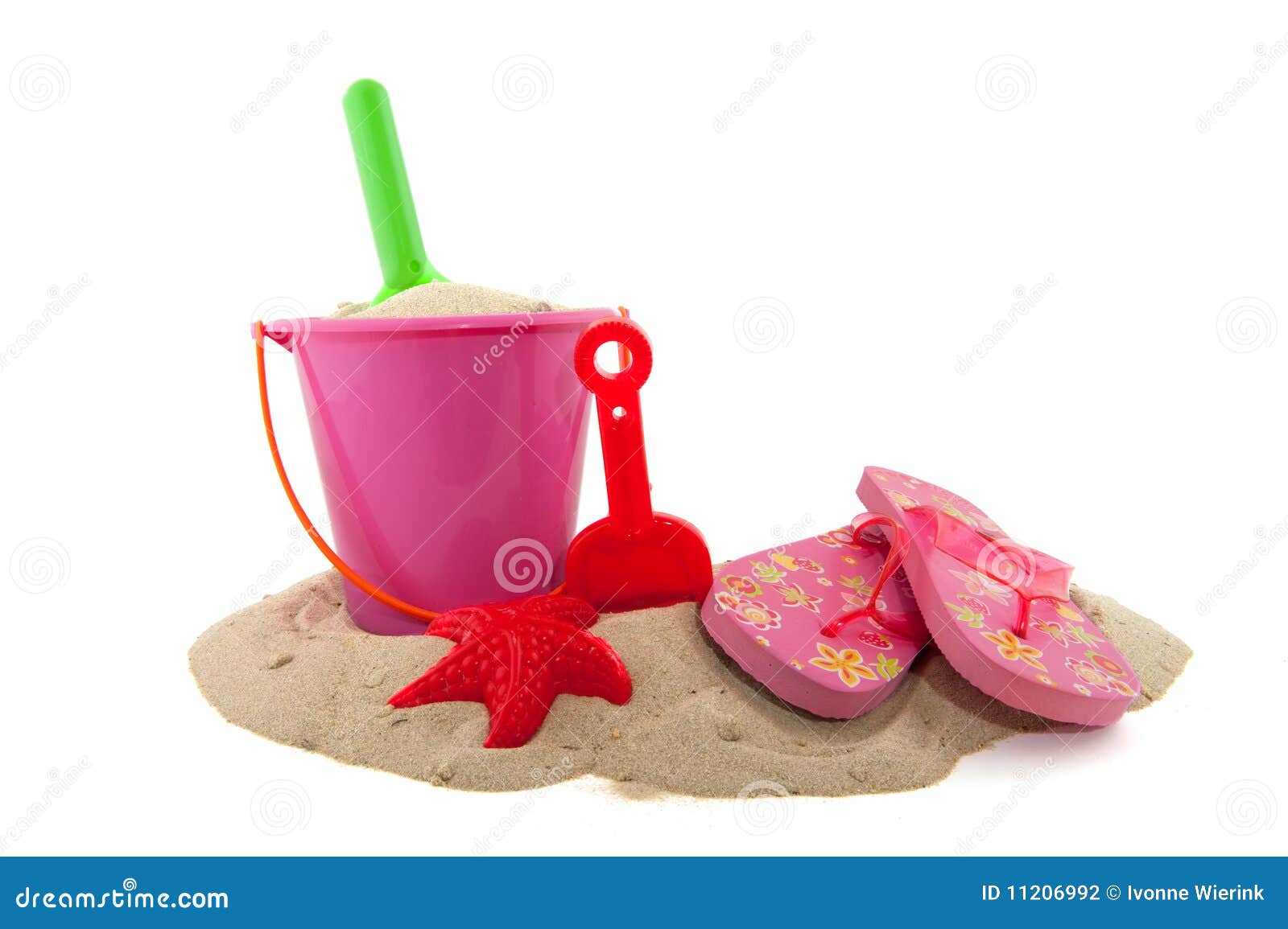 Toys in the sand stock photo. Image of starfish, recreation 11206992