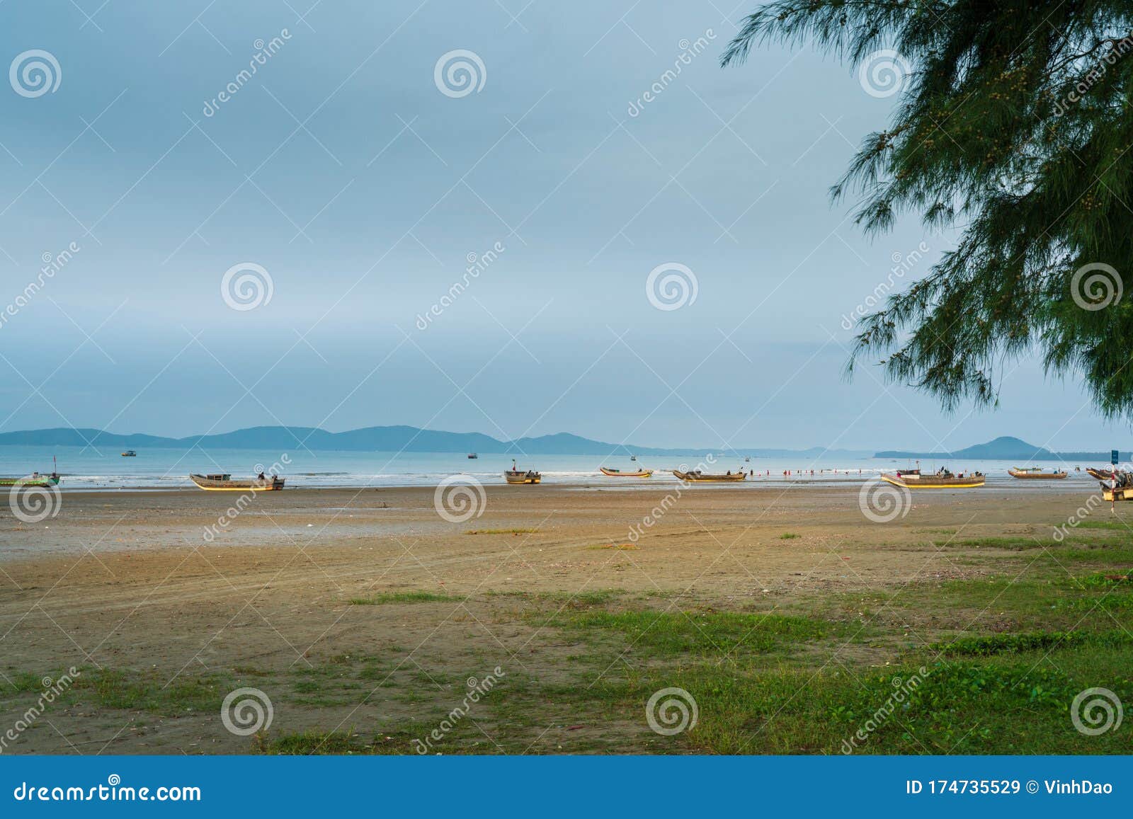 tra co, tranquil beach in mong cai, quang ninh, vietnam