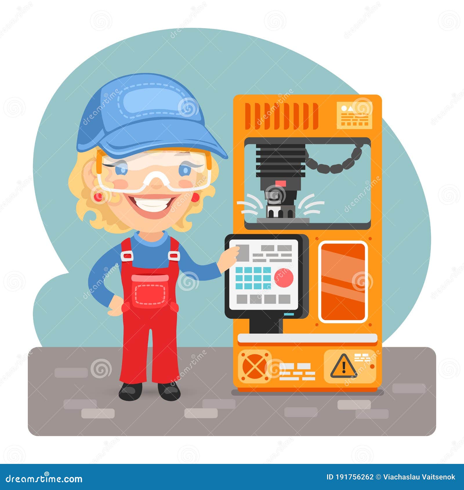 Trabajador De La Máquina De Fresado De Dibujos Animados Ilustración del Vector - Ilustración de ingeniero, molino: 191756262 Trabajador De La Máquina De Fresado De Dibujos Animados Ilustración del Vector - Ilustración de ingeniero, molino: 191756262