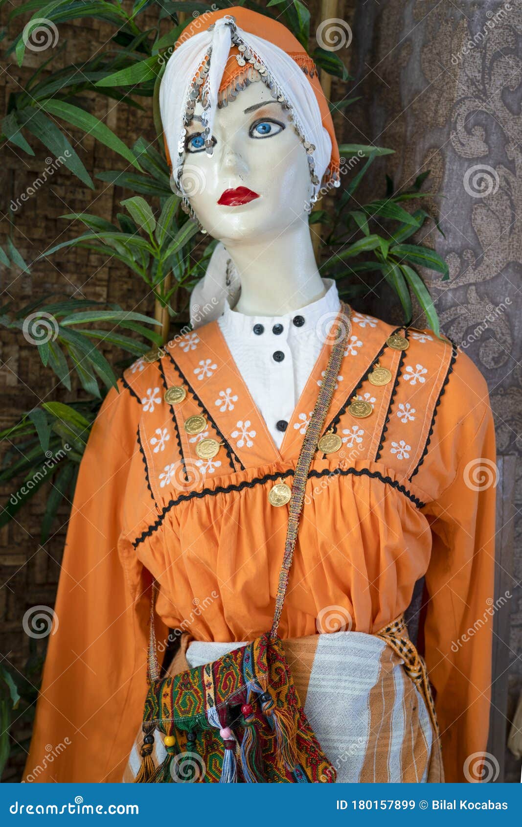 Manikin wearing traditional Turkish Dress, Istanbul, Turkey Stock