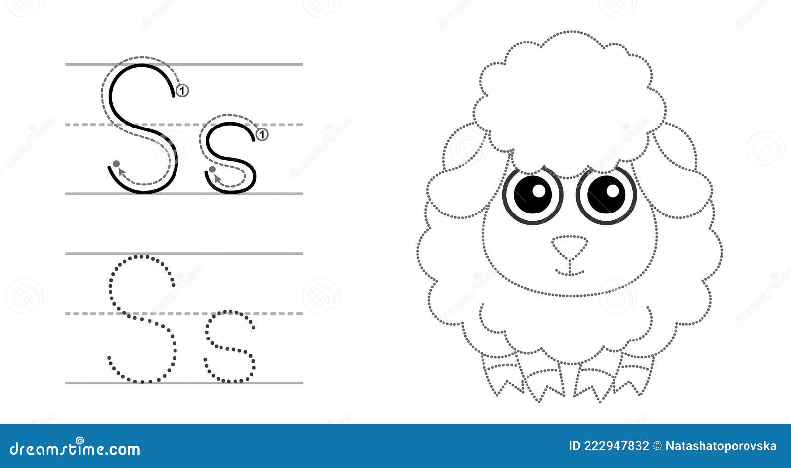 Trace The Letter And Picture And Color It Educational Children Tracing Game Coloring Alphabet Letter S And Funny Stock Vector Illustration Of Preschool English Trace The Letter And Picture And Color It Educational Children Tracing Game Coloring Alphabet Letter S And Funny Stock Vector Illustration Of Preschool English