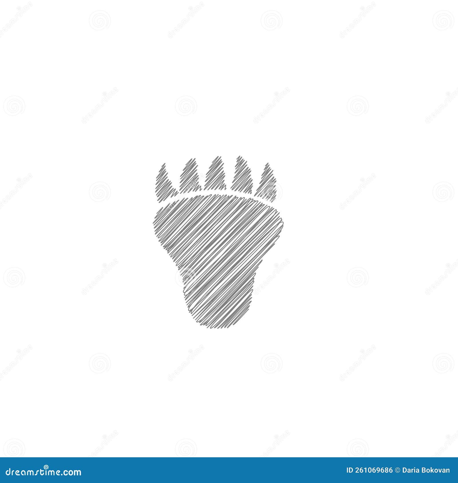 Hand Drawn Wild Animal Footpath Line Icon With Editable Stroke High-Res  Vector Graphic - Getty Images