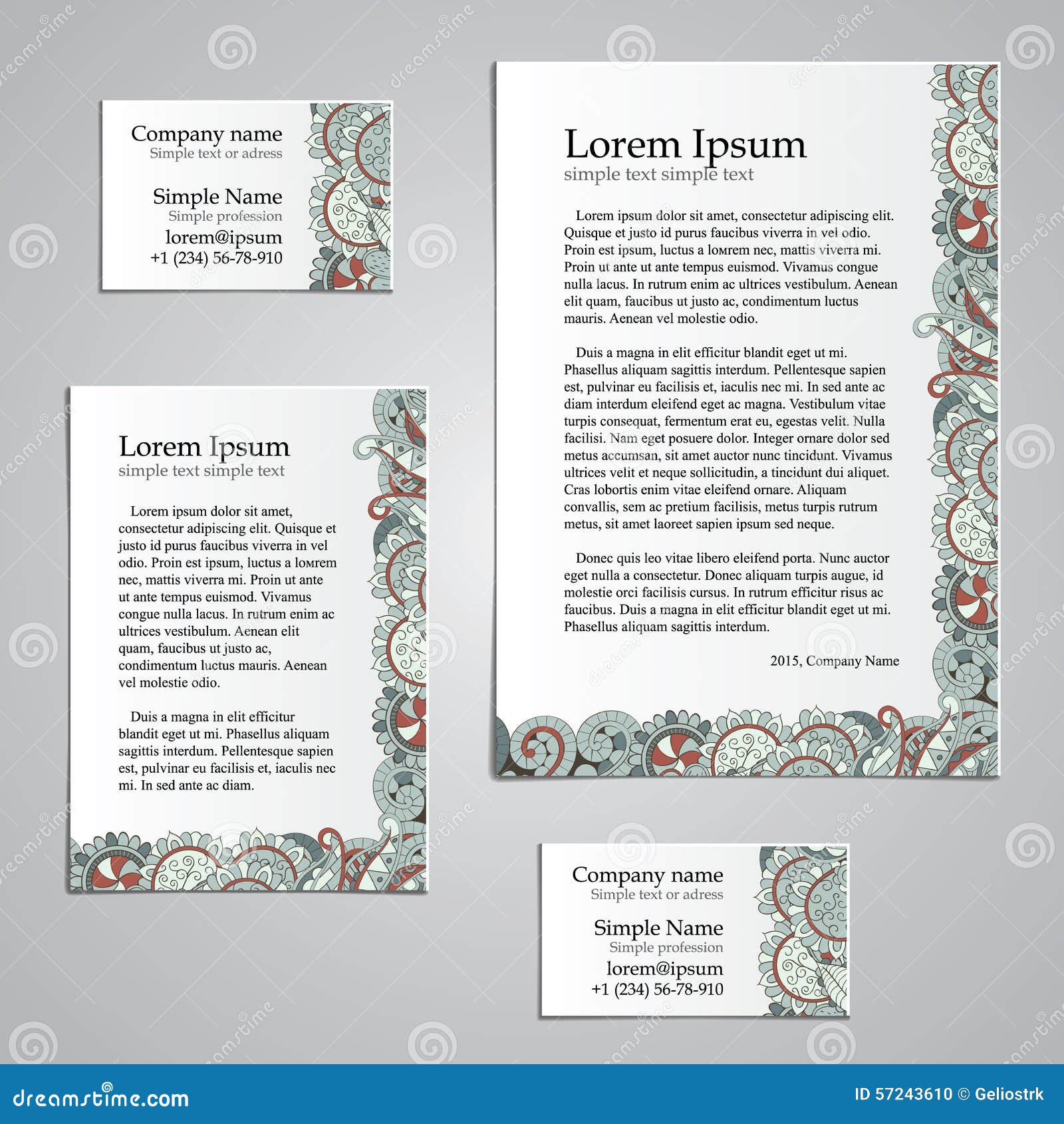 tracery card business  set - natural mood