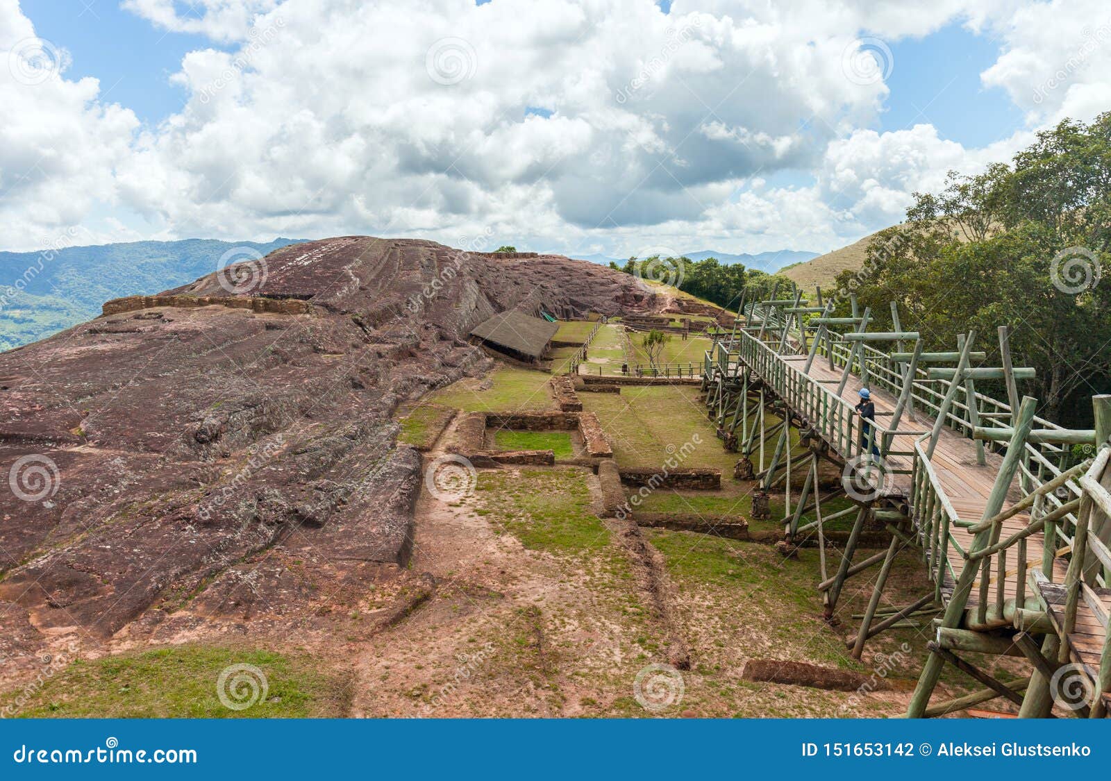 traces and remnants of an ancient civilization. archaeological site of el fuerte de samaipata, bolivia