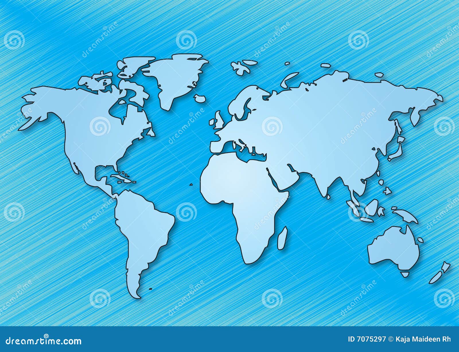 Tracez le monde. Monde frotté par carte bleue d'illustration de fond