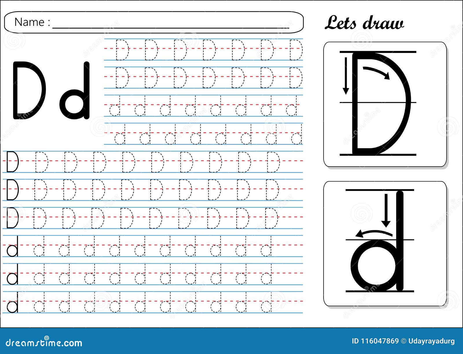 Tracing Letter D Worksheets For Preschool - Preschool Worksheet Gallery