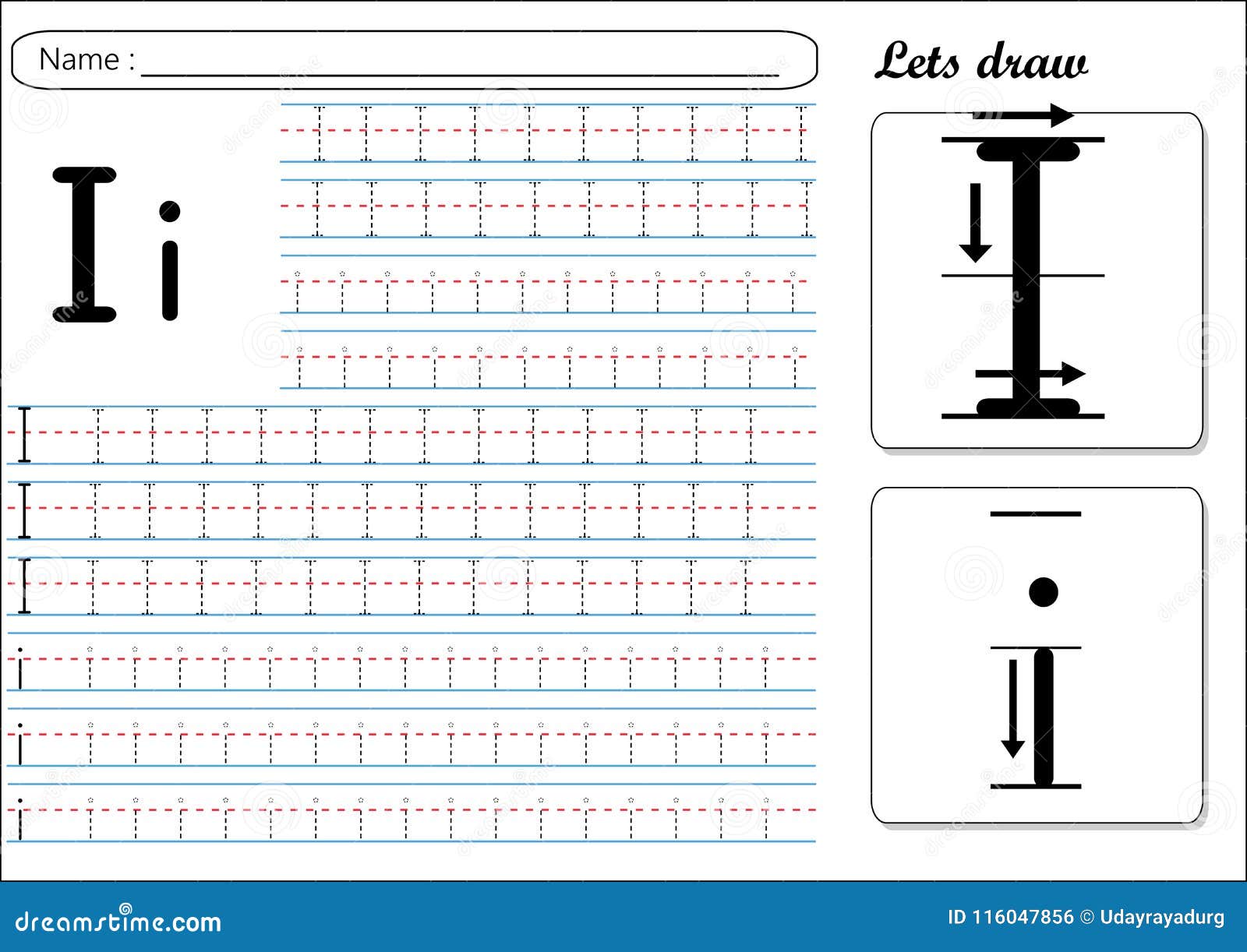 tracing-worksheet-ii-stock-vector-illustration-of-practice-116047856