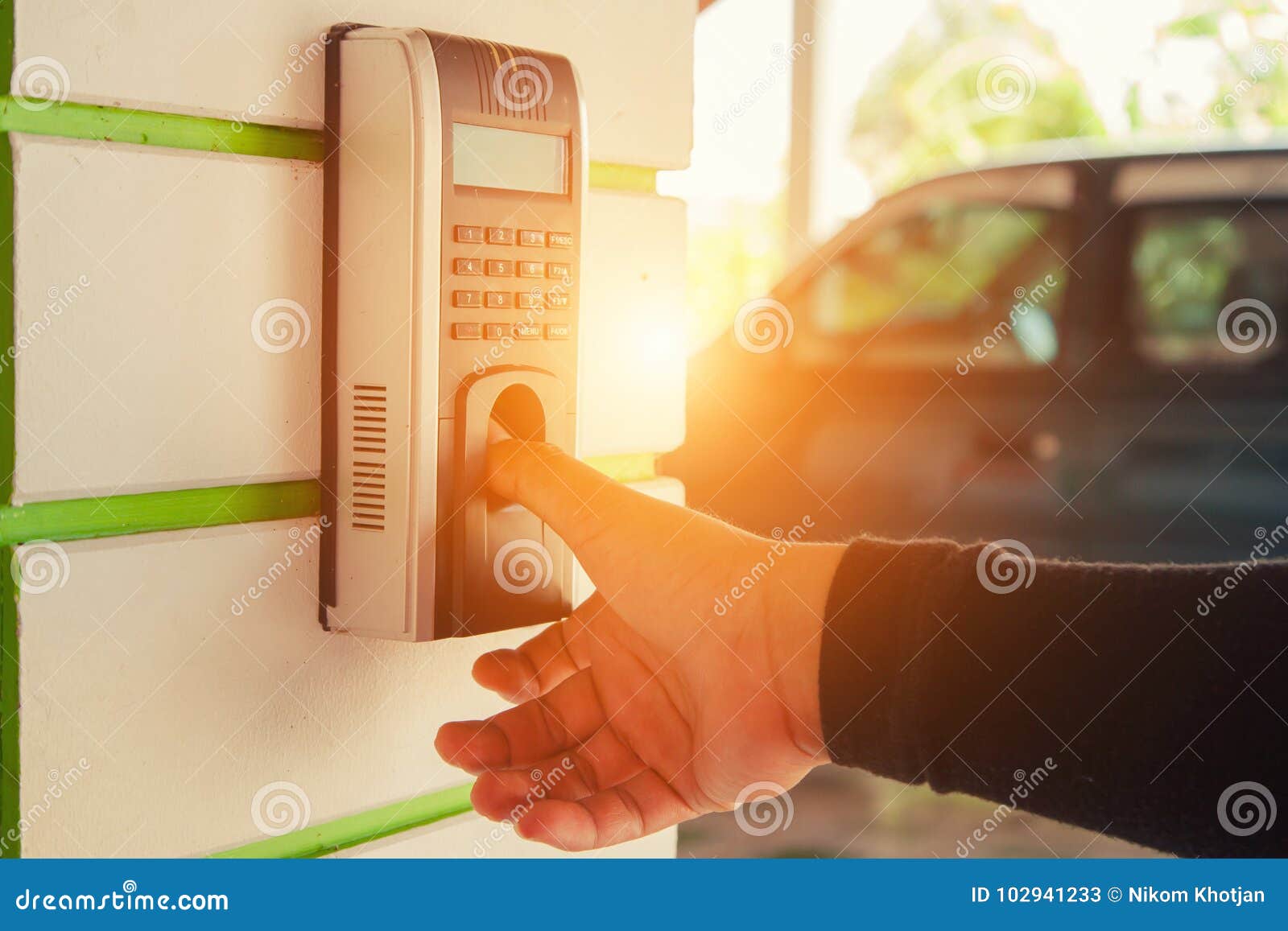 track employee hours using biometric fingerprint scanner.