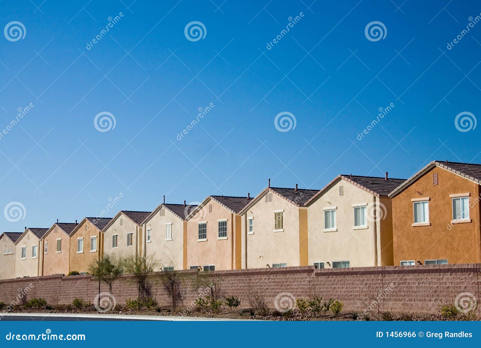 Track houses stock photo. Image of neighborhood, suburb 1456966