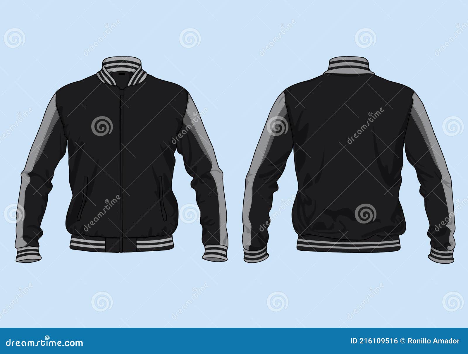 Download Varsity Jacket Template Stock Illustrations 571 Varsity Jacket Template Stock Illustrations Vectors Clipart Dreamstime