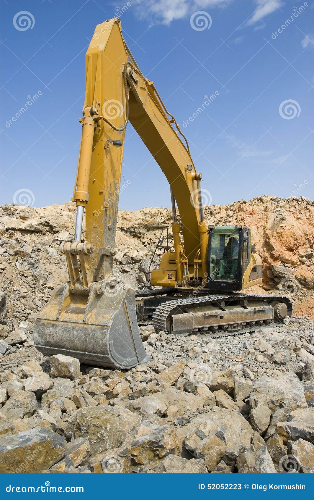 Tracked Excavator in a Quarry Stock Image Image of dirt, excavator