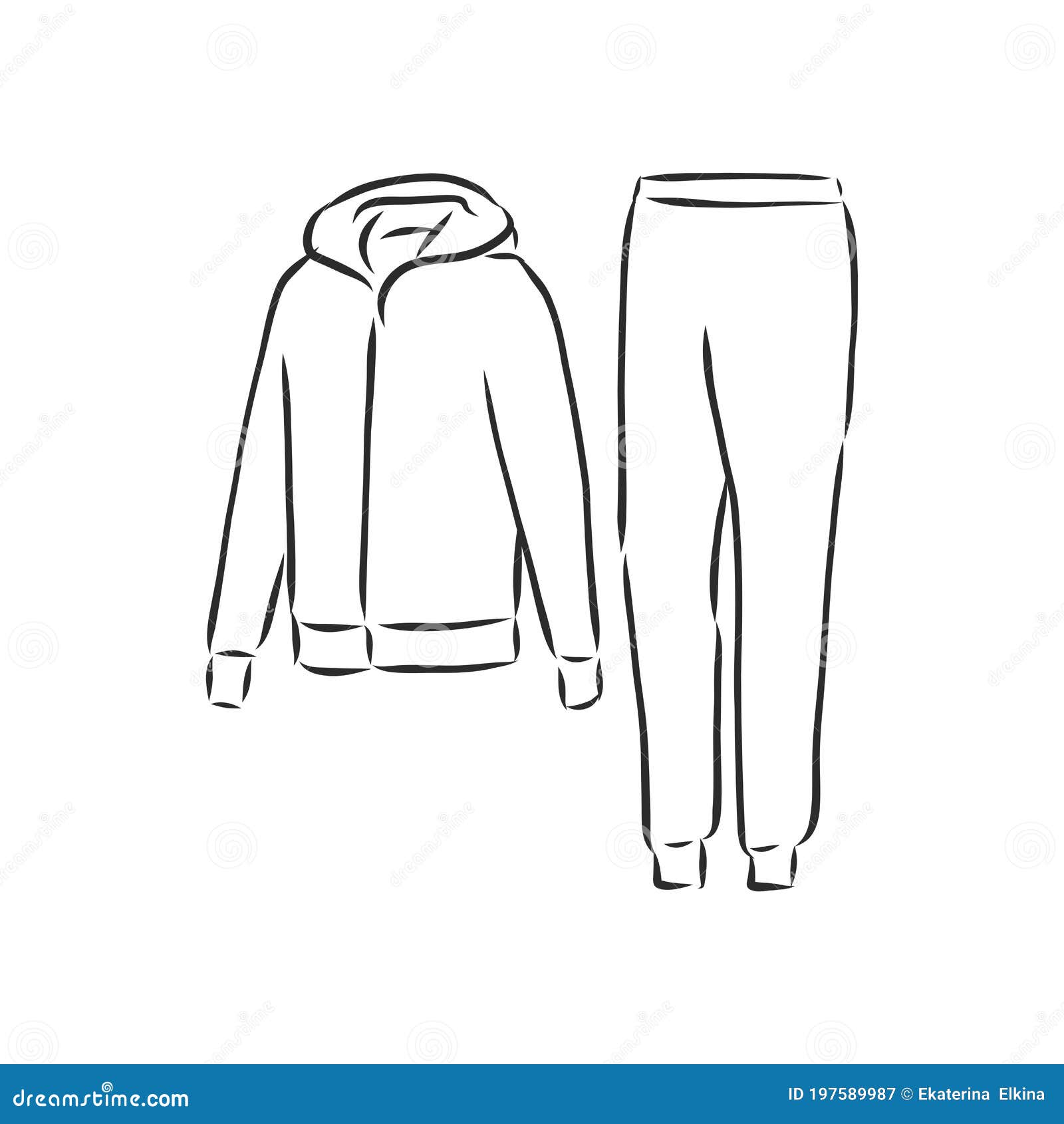 Tracksuit Vector Sketch Illustration, Tracksuit Vector Sport Fashion ...