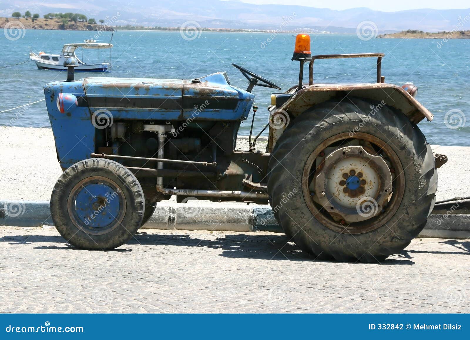 Tractor On The Beach Flattens RoyaltyFree Stock Photo CartoonDealer