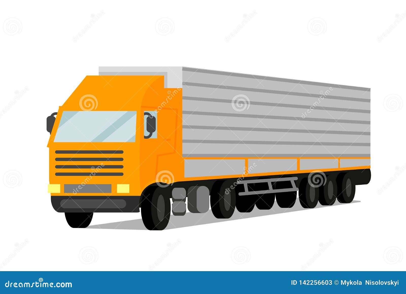 tractor cargo trailer flat  