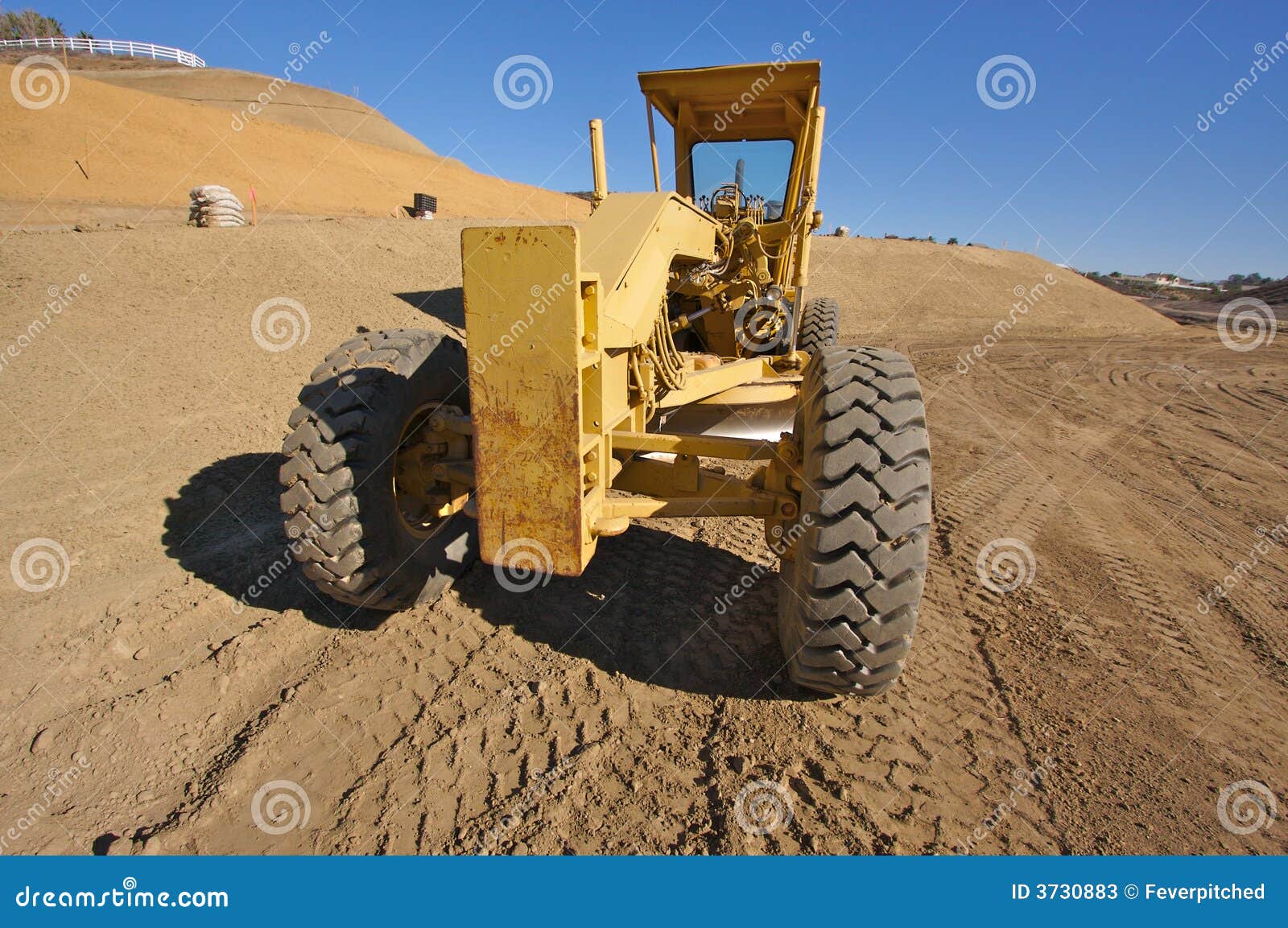 Tractor at a Construction Site Stock Image Image of equipment