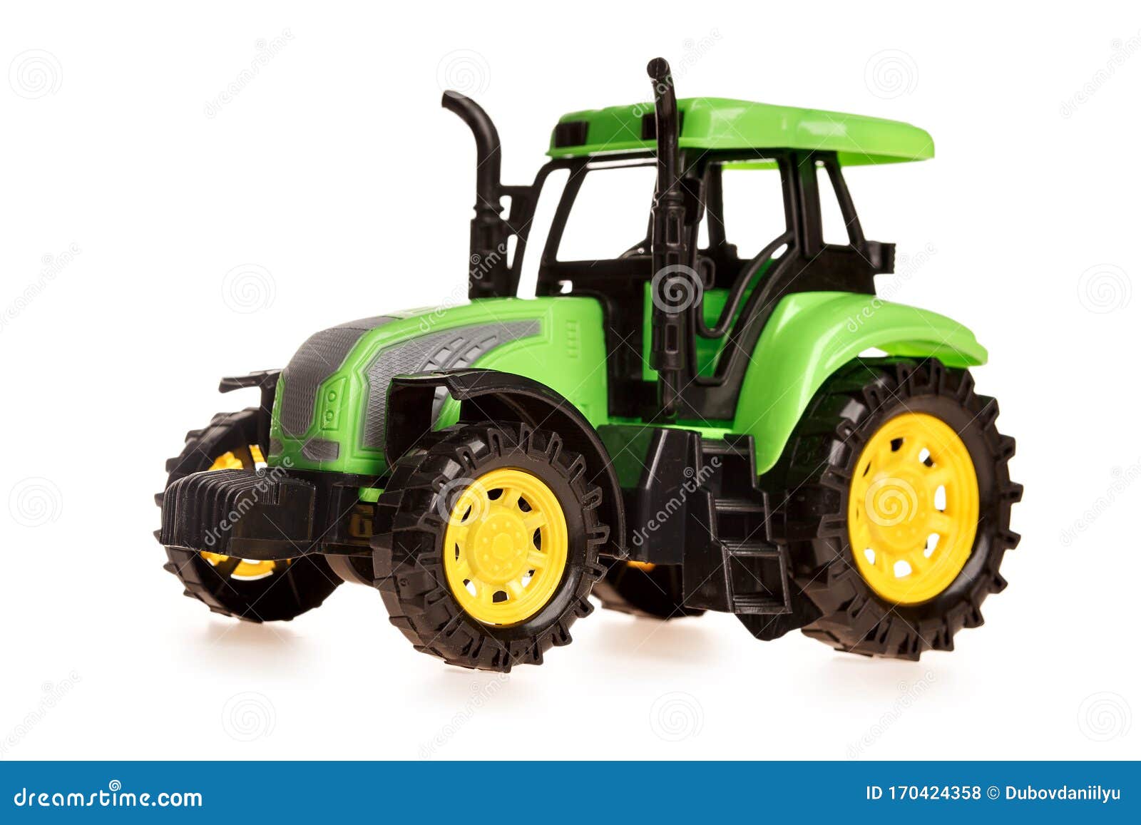 Tractor De Juguete Verde Pequeño Para Niños Aislado En Blanco Foto de archivo editorial - Imagen de niños, verde: 170424358