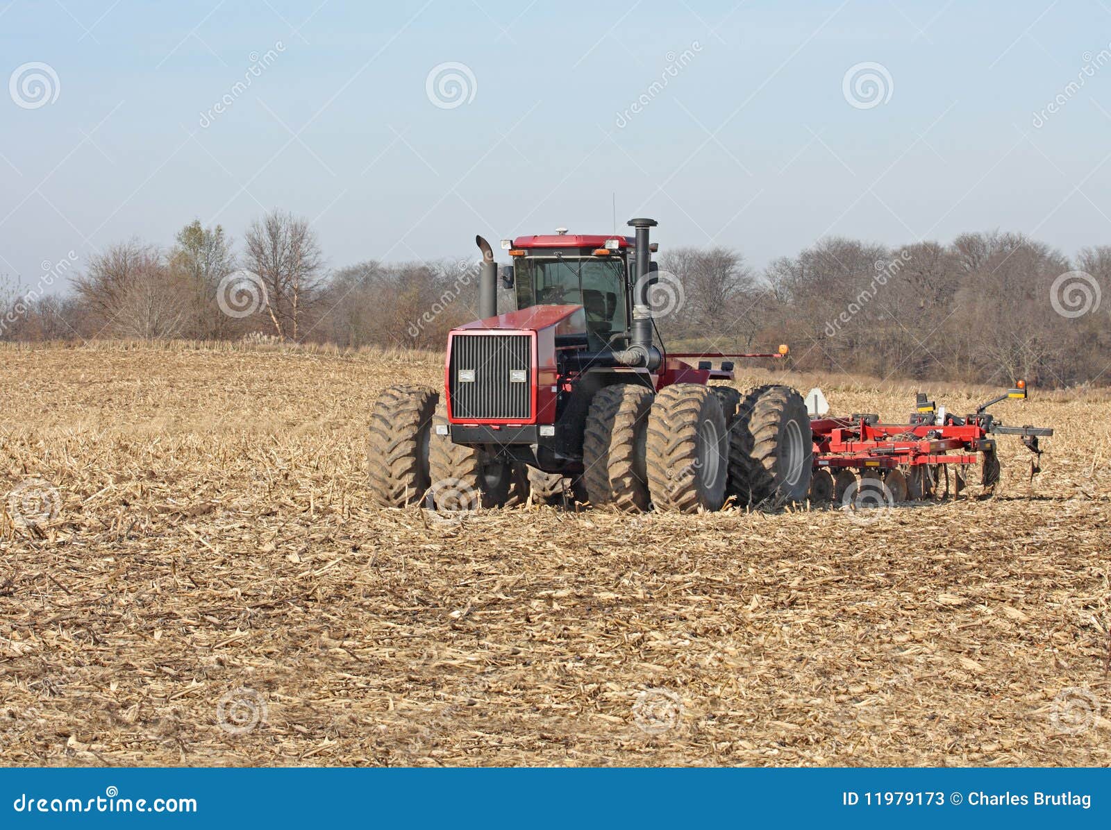 Tractor and Disc stock image. Image of farmland, tractor 11979173