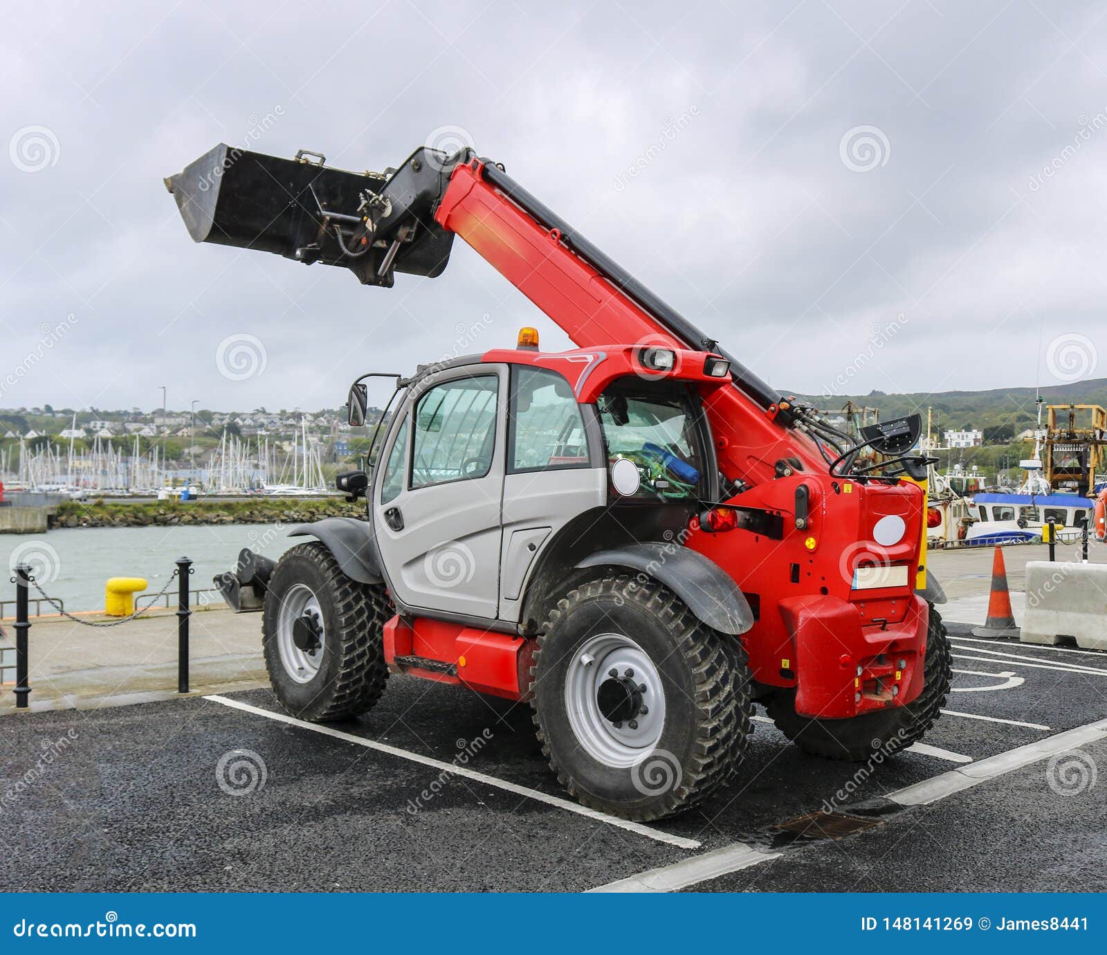 Tractorexcavator stock image. Image of construction 148141269