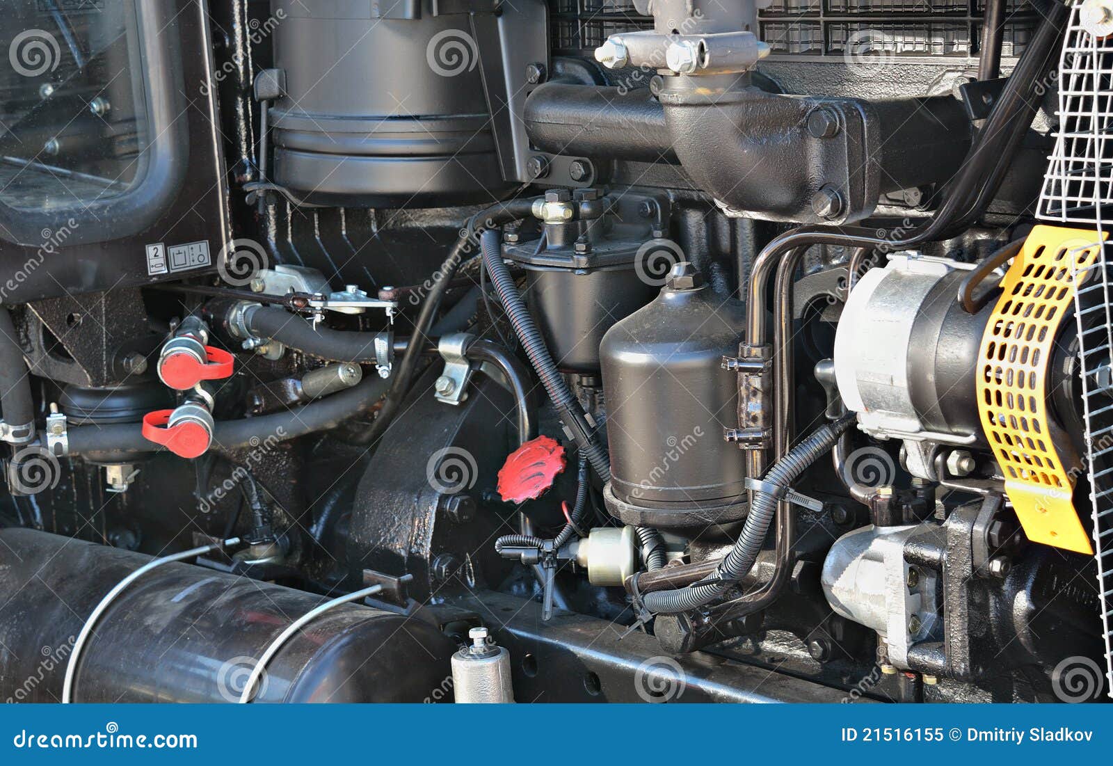 Tractor motor stock image. Image of automotive, vehicle 21516155